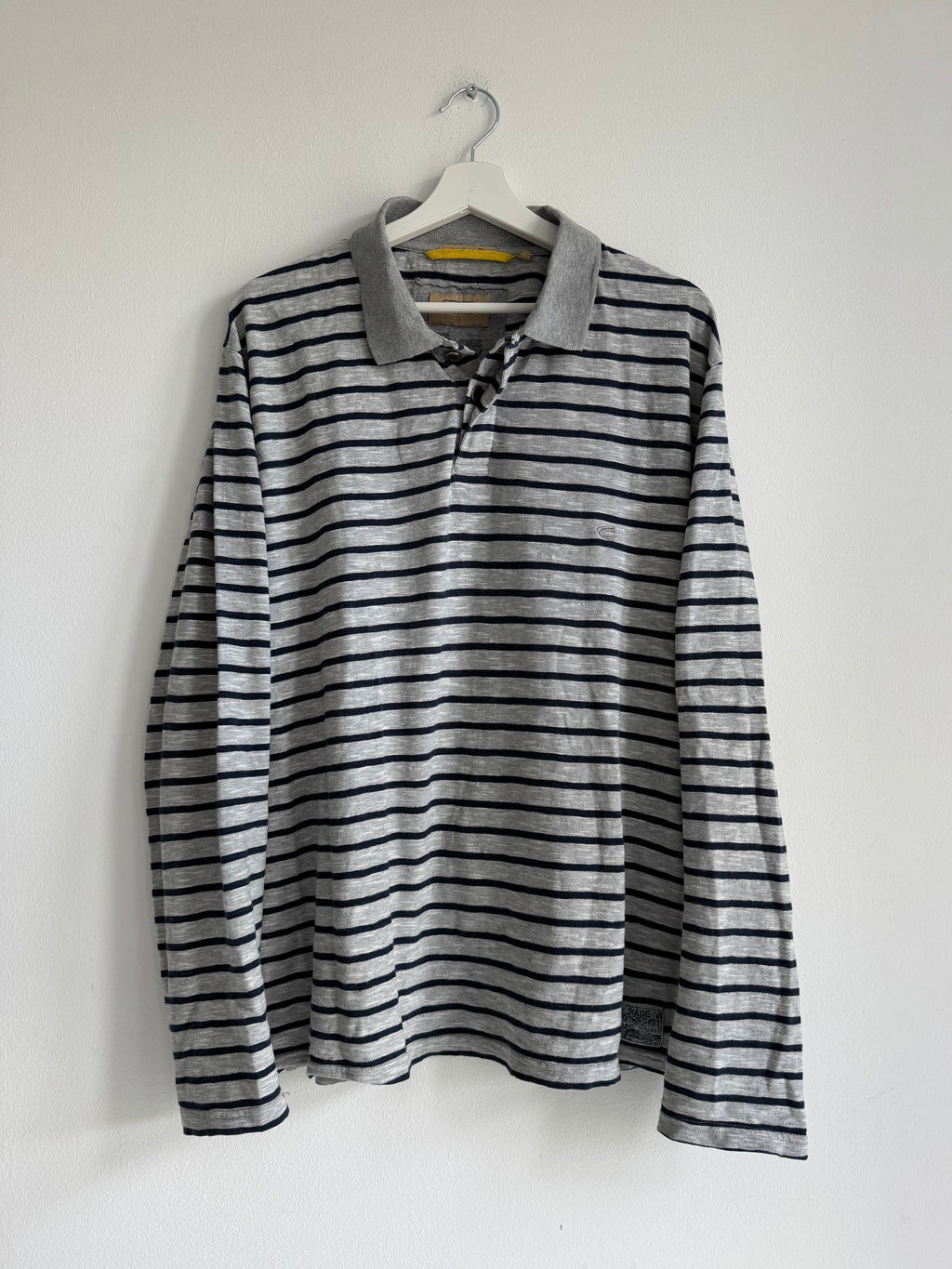 VINTAGE CAMEL STRIPED POLO LONGSLEEVE