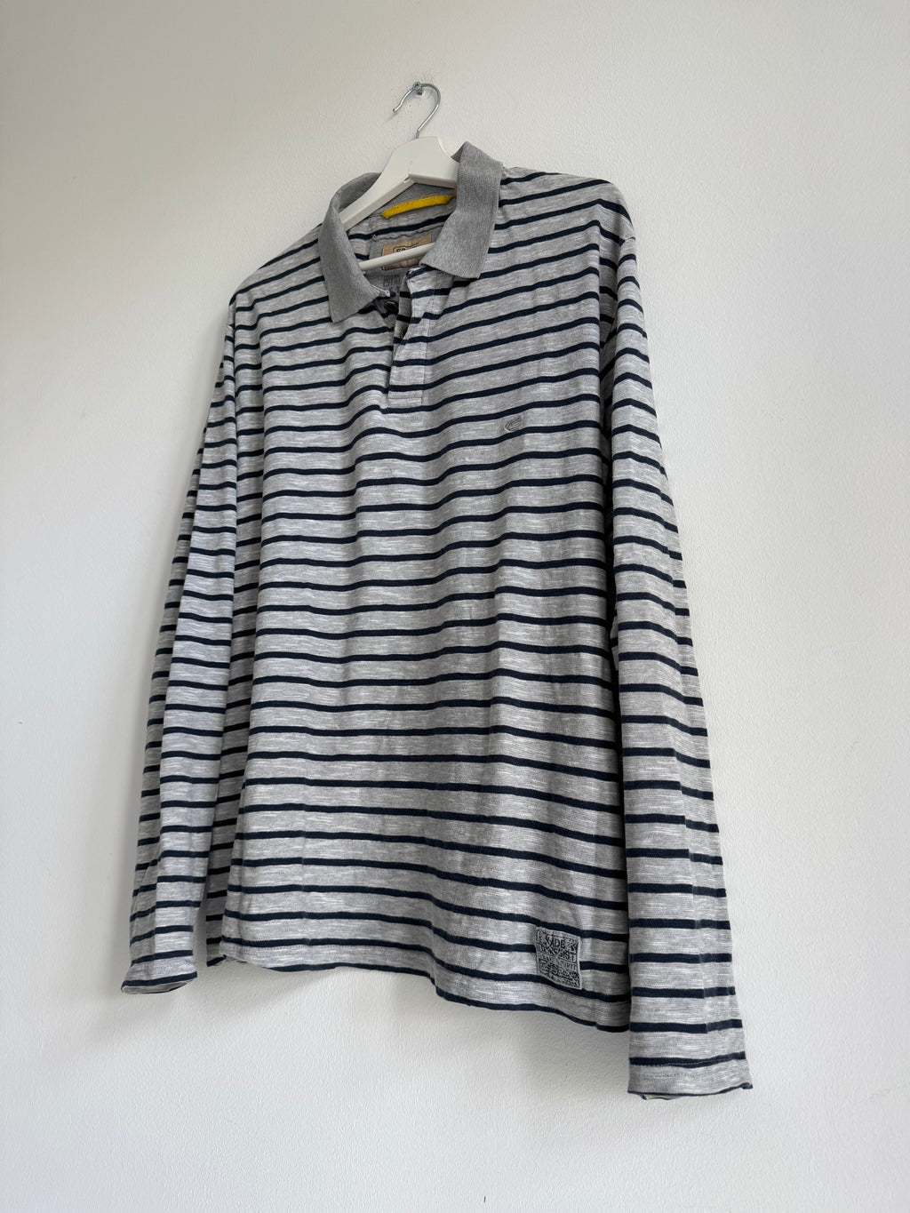 VINTAGE CAMEL STRIPED POLO LONGSLEEVE