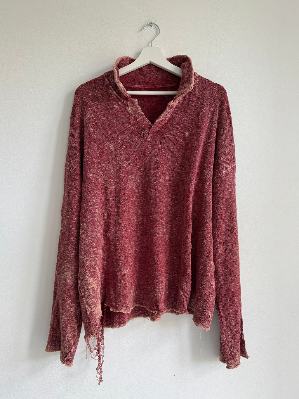 VINTAGE DISTRESSED POLO LONGSLEEVE