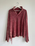 VINTAGE DISTRESSED POLO LONGSLEEVE