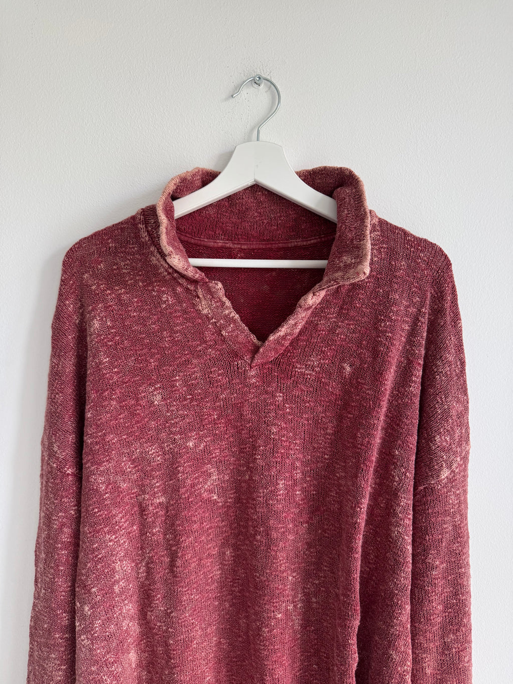 VINTAGE DISTRESSED POLO LONGSLEEVE