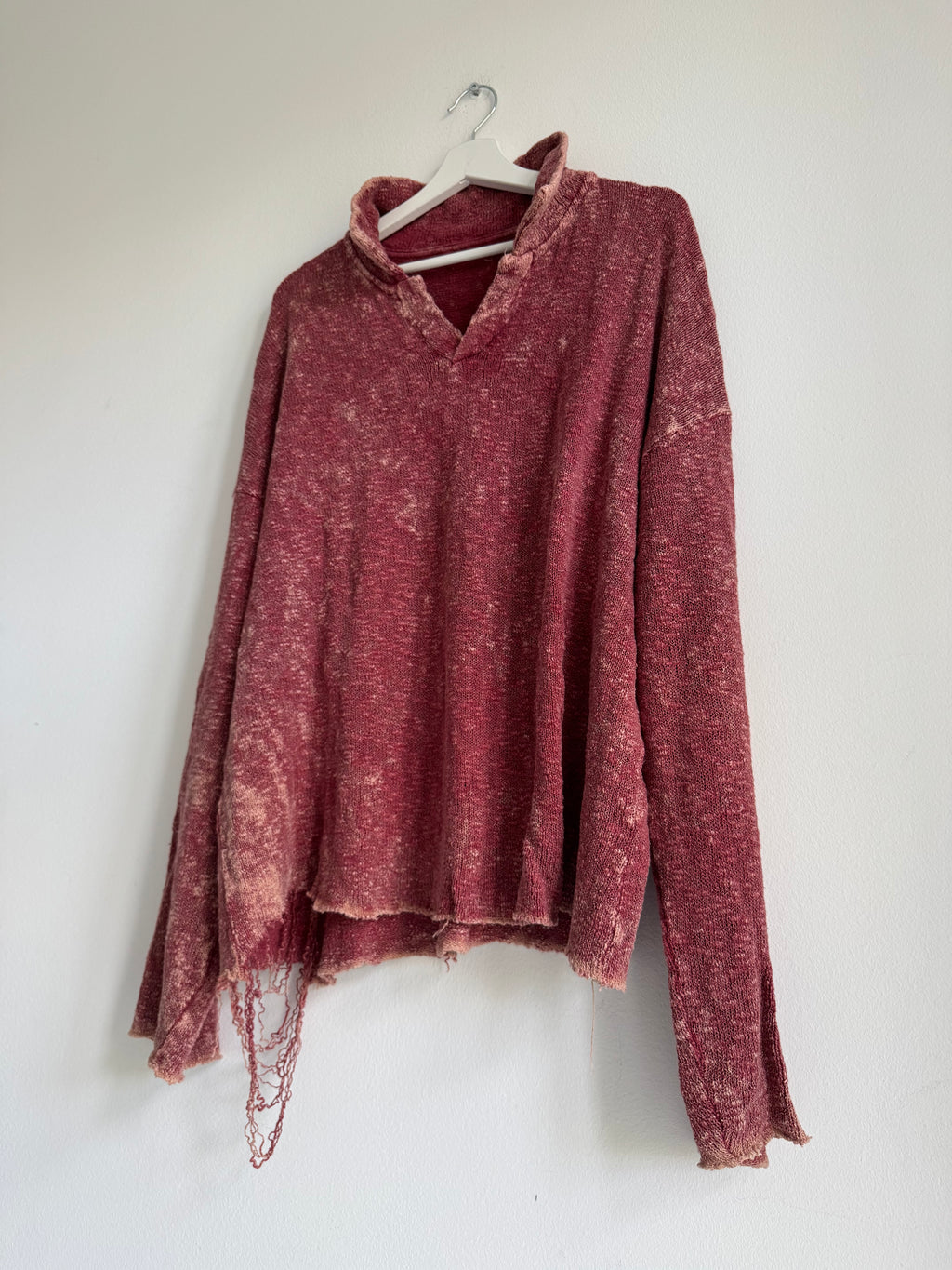 VINTAGE DISTRESSED POLO LONGSLEEVE