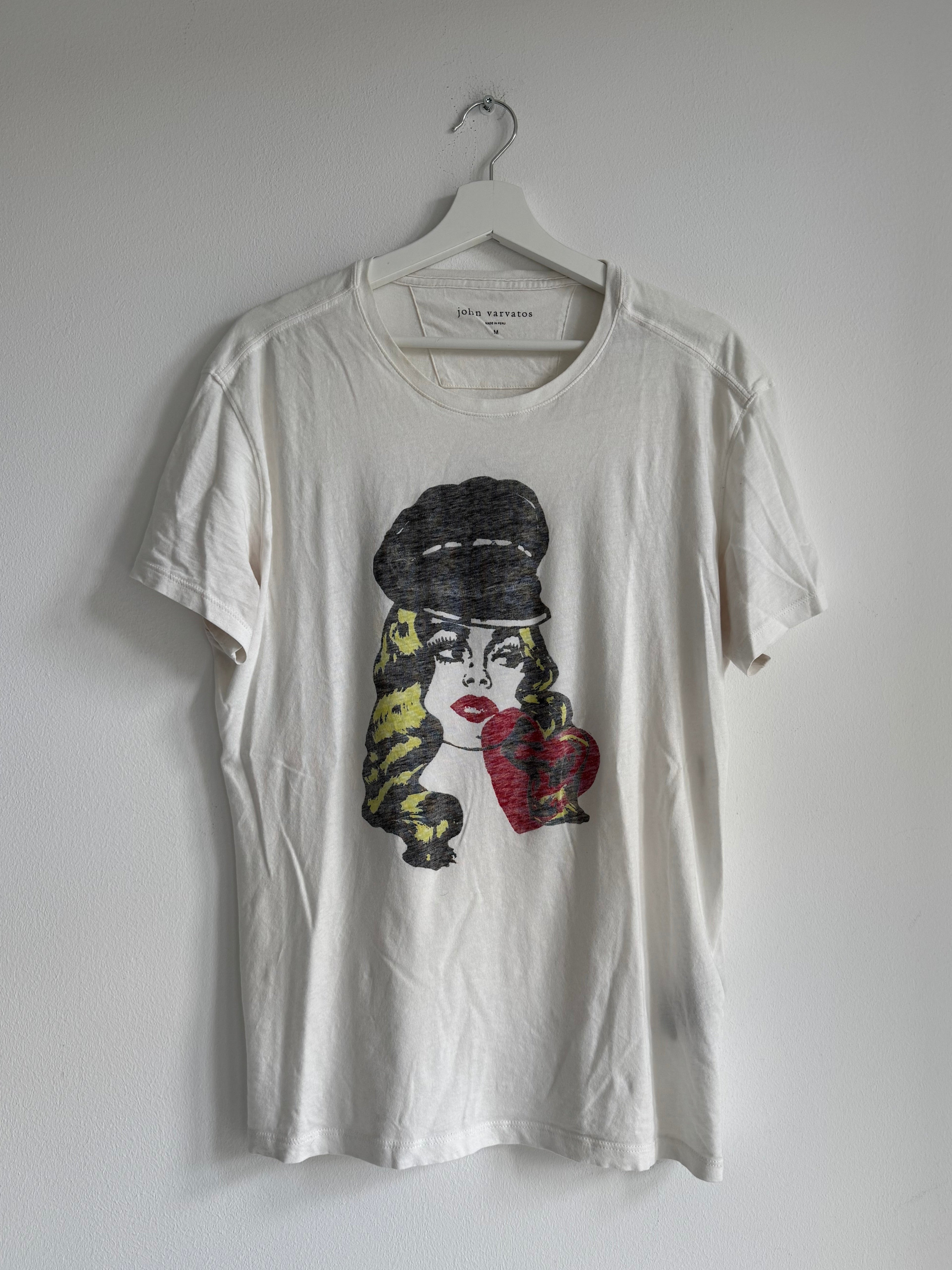 JOHN VARVATOS "PIN-UP" GRAPHIC TEE