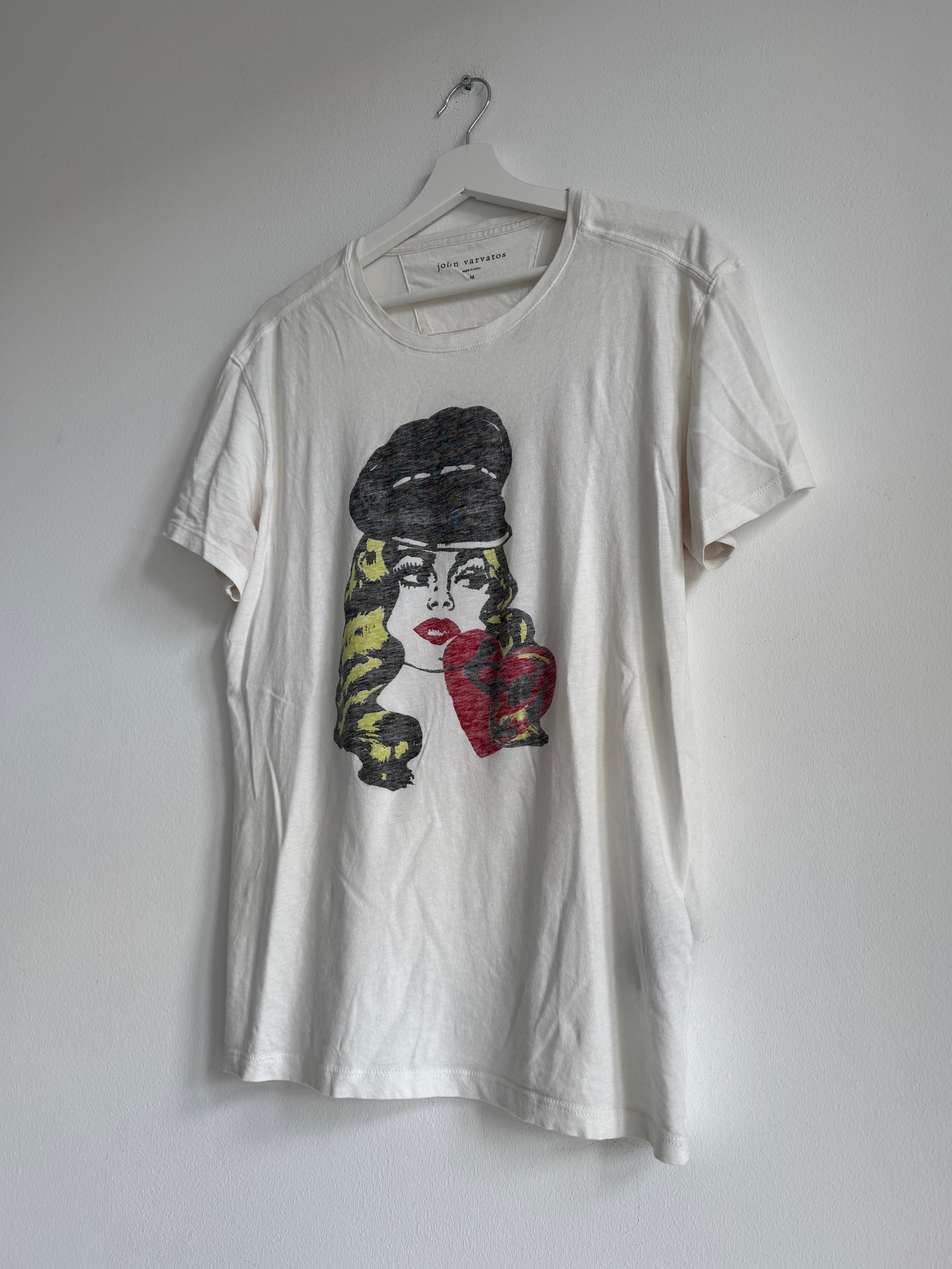 JOHN VARVATOS "PIN-UP" GRAPHIC TEE