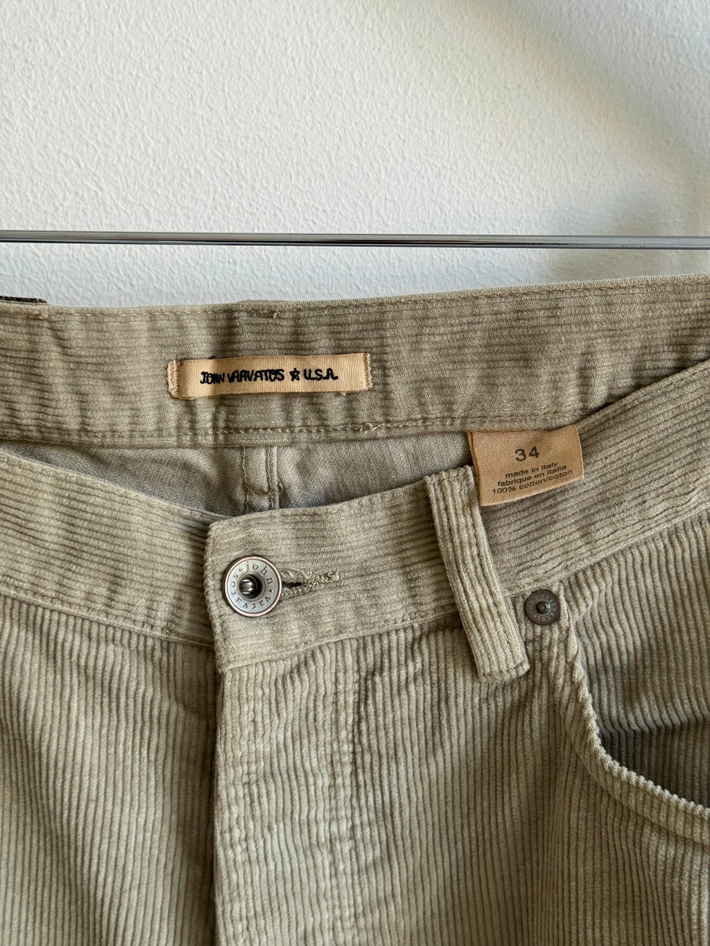 JOHN VARVATOS CORDUROY BOOTCUT PANTS
