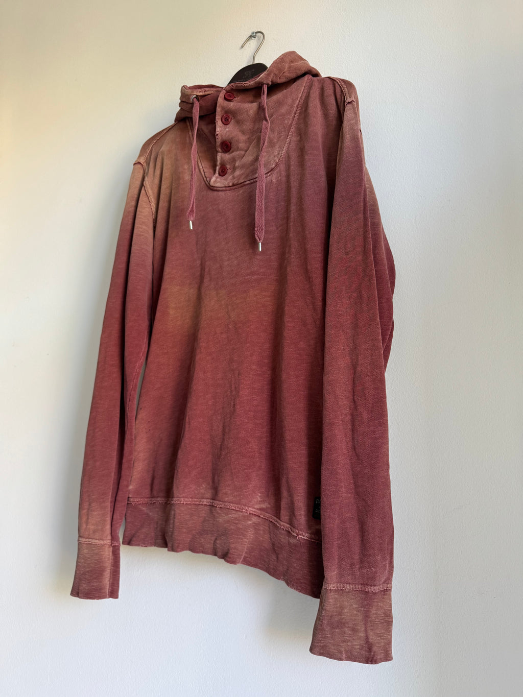 VINTAGE BUTTON COLLAR HOODIE