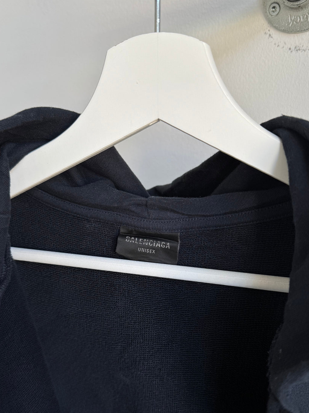 BALENCIAGA "SAINT GERMAIN DES PRÈS" DISTRESSED ZIP HOODIE FW22