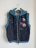ALEXANDER MCQUEEN SLEEVELESS ZIP HOODIE