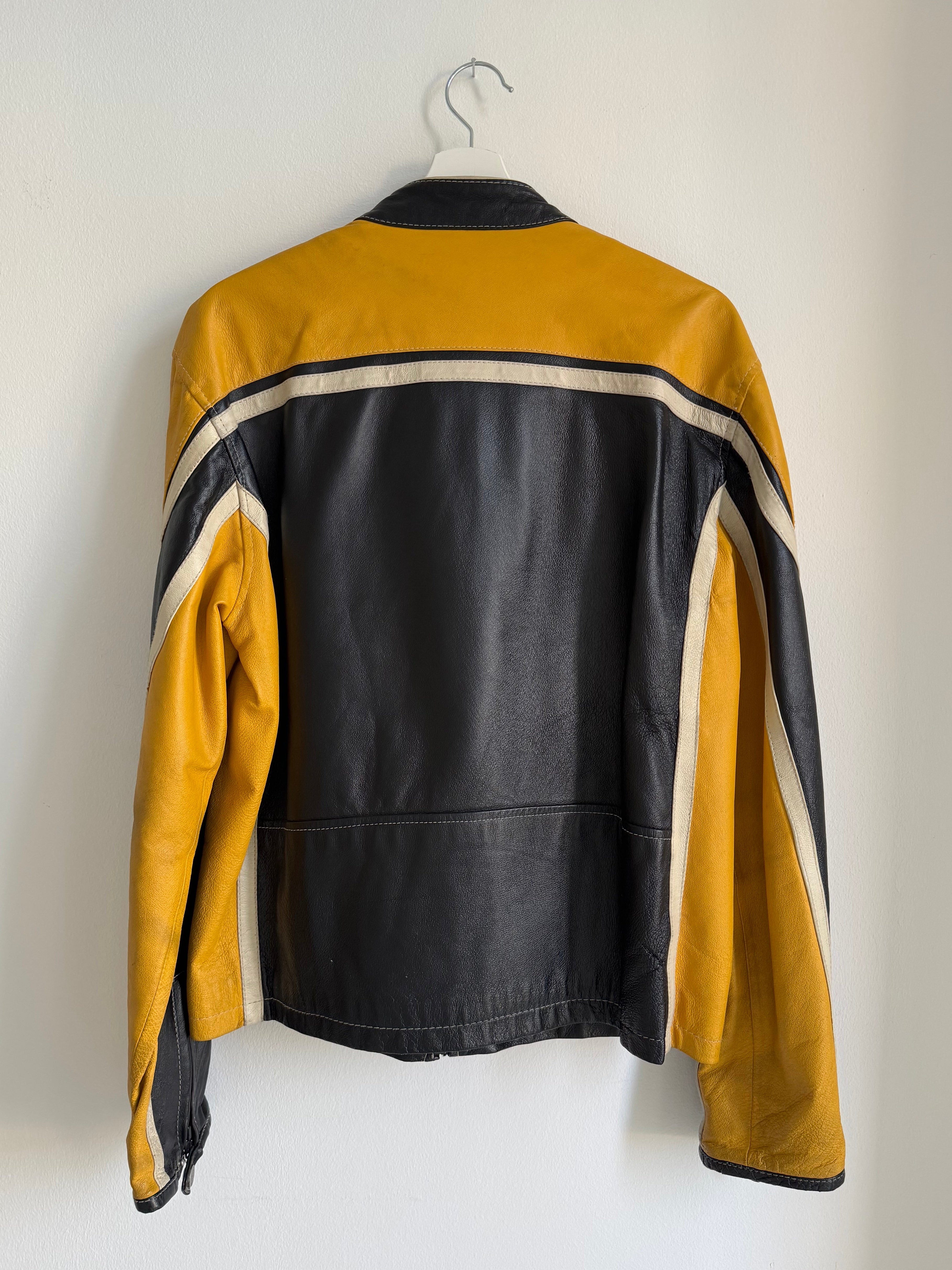 VINTAGE RACING LEATHER JACKET