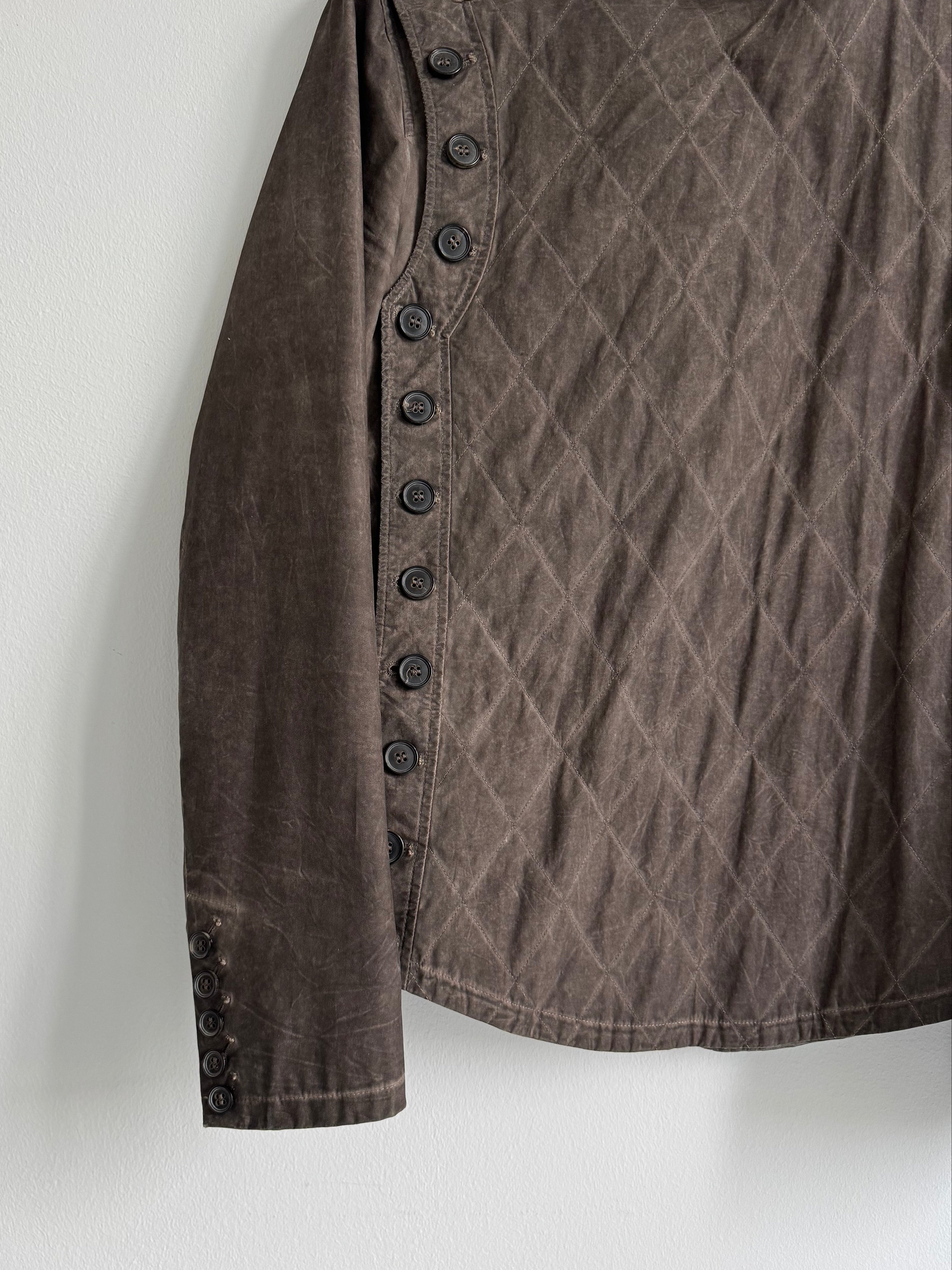 John Varvatos Asymmetrical Button Up Jacket