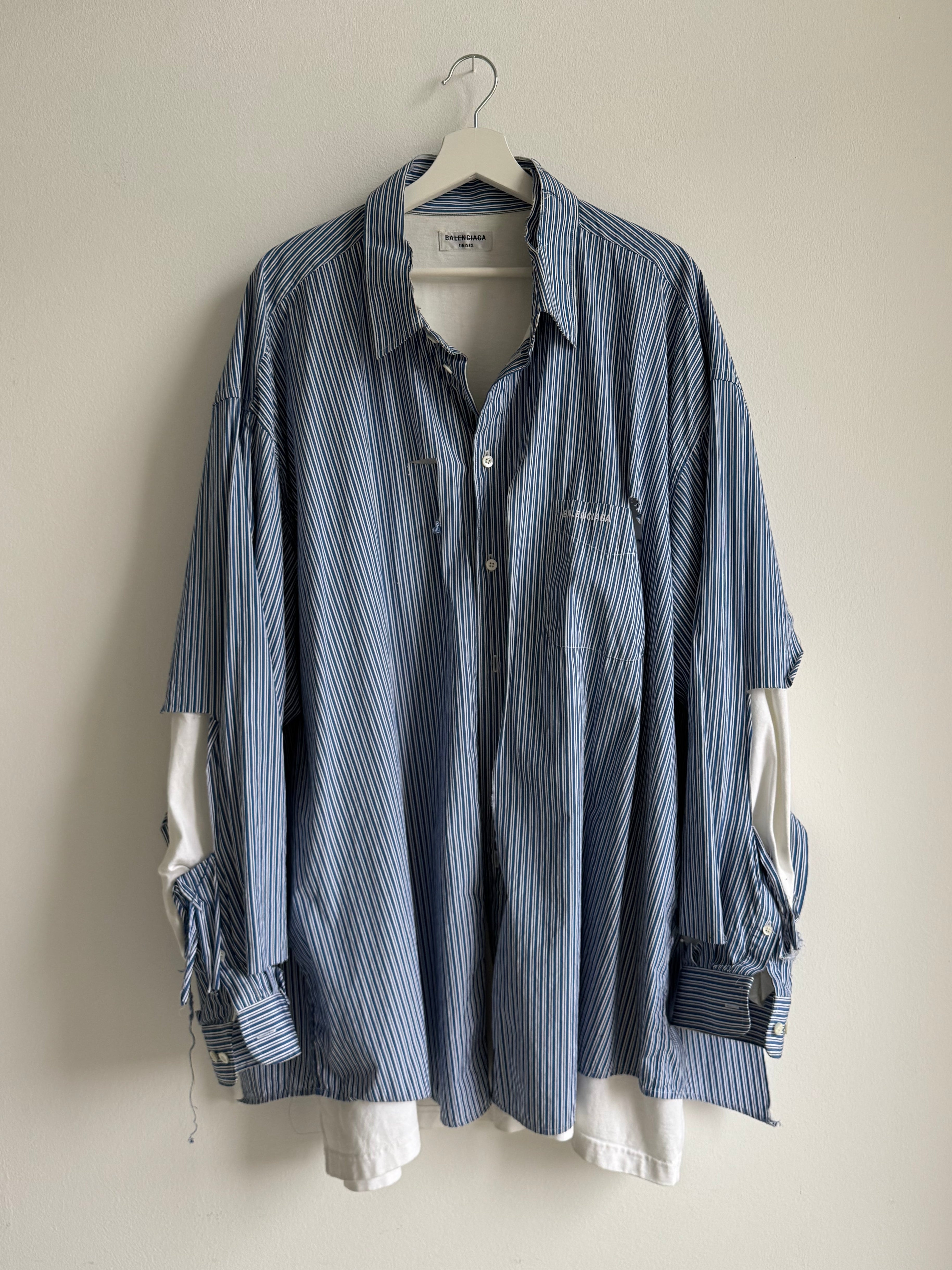 BALENCIAGA DISTRESSED SHIRT
