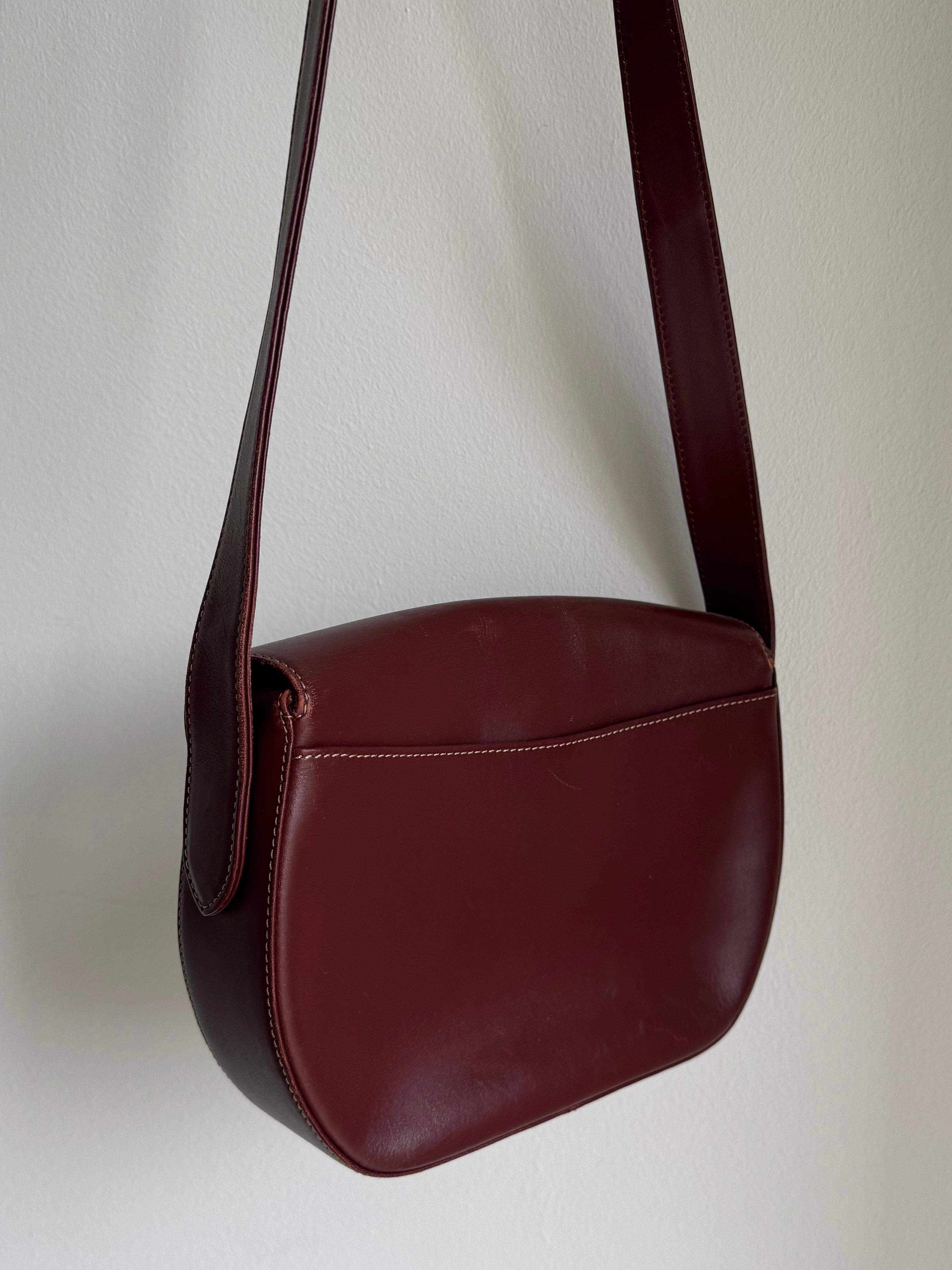 CARTIER VINTAGE SADDLE CROSSBODY BAG
