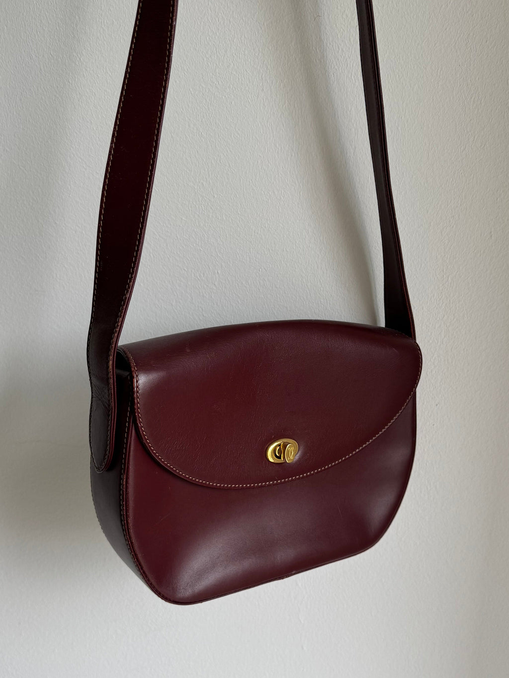 CARTIER VINTAGE SADDLE CROSSBODY BAG