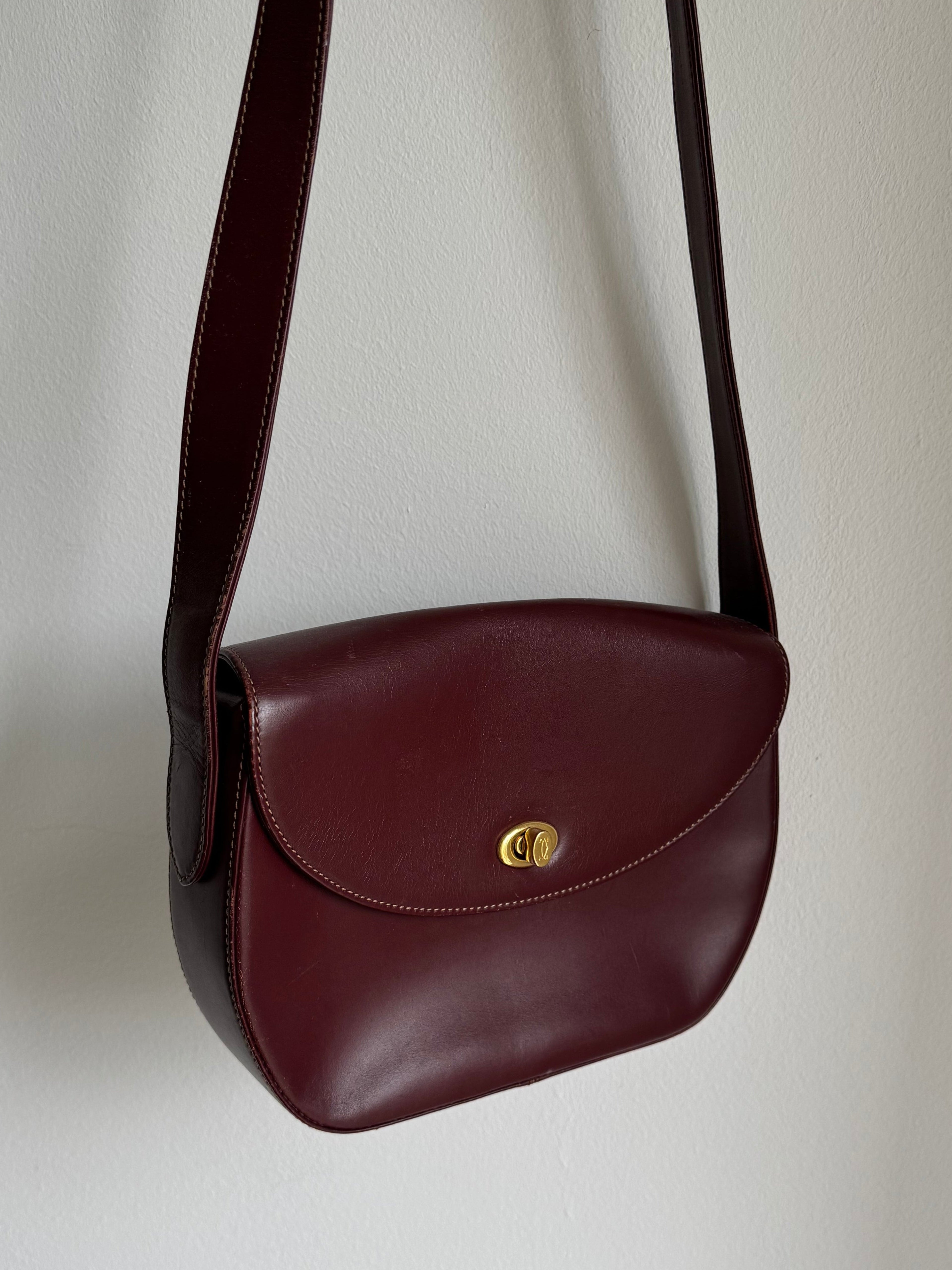 CARTIER VINTAGE SADDLE CROSSBODY BAG