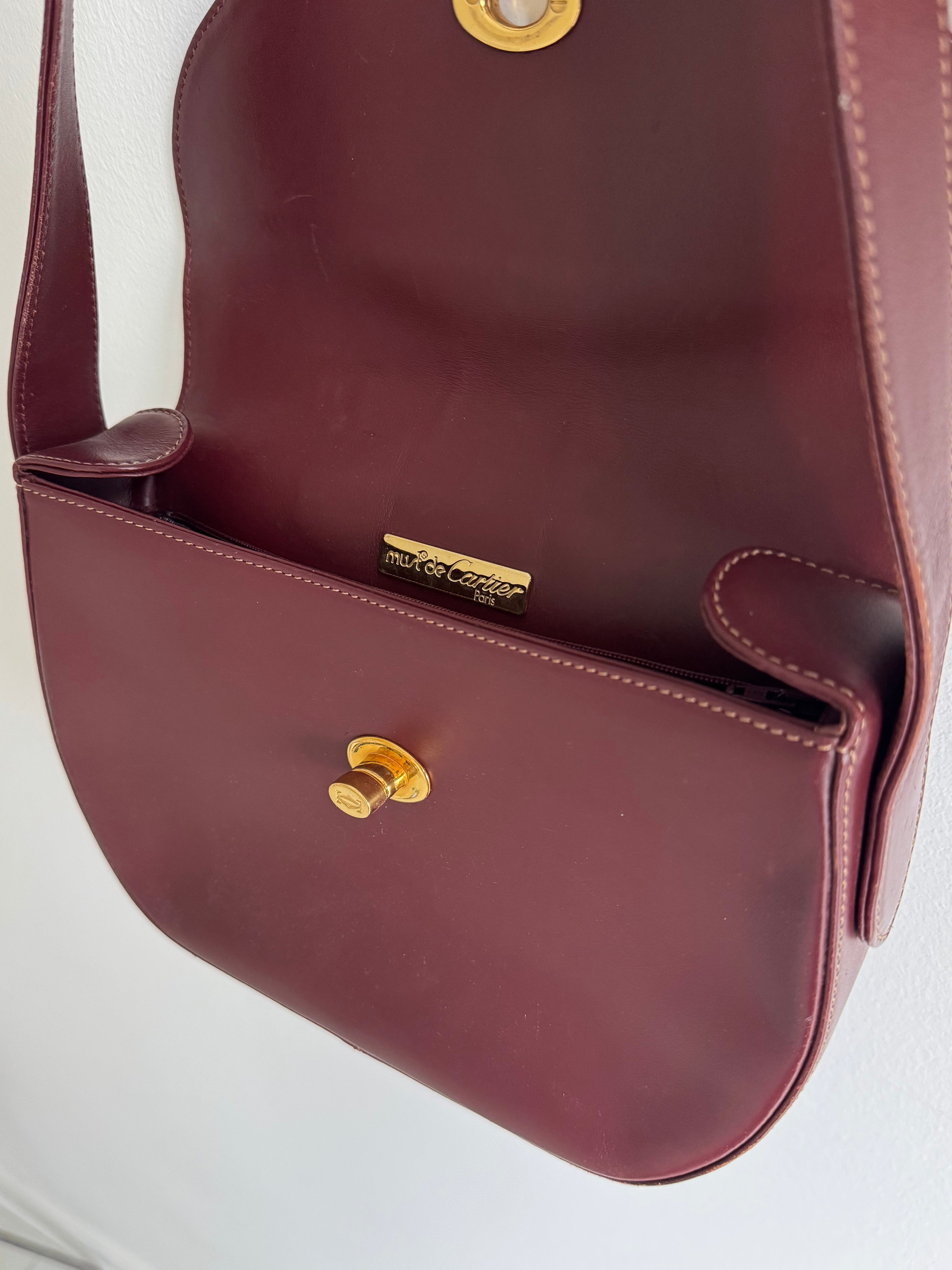 CARTIER VINTAGE SADDLE CROSSBODY BAG