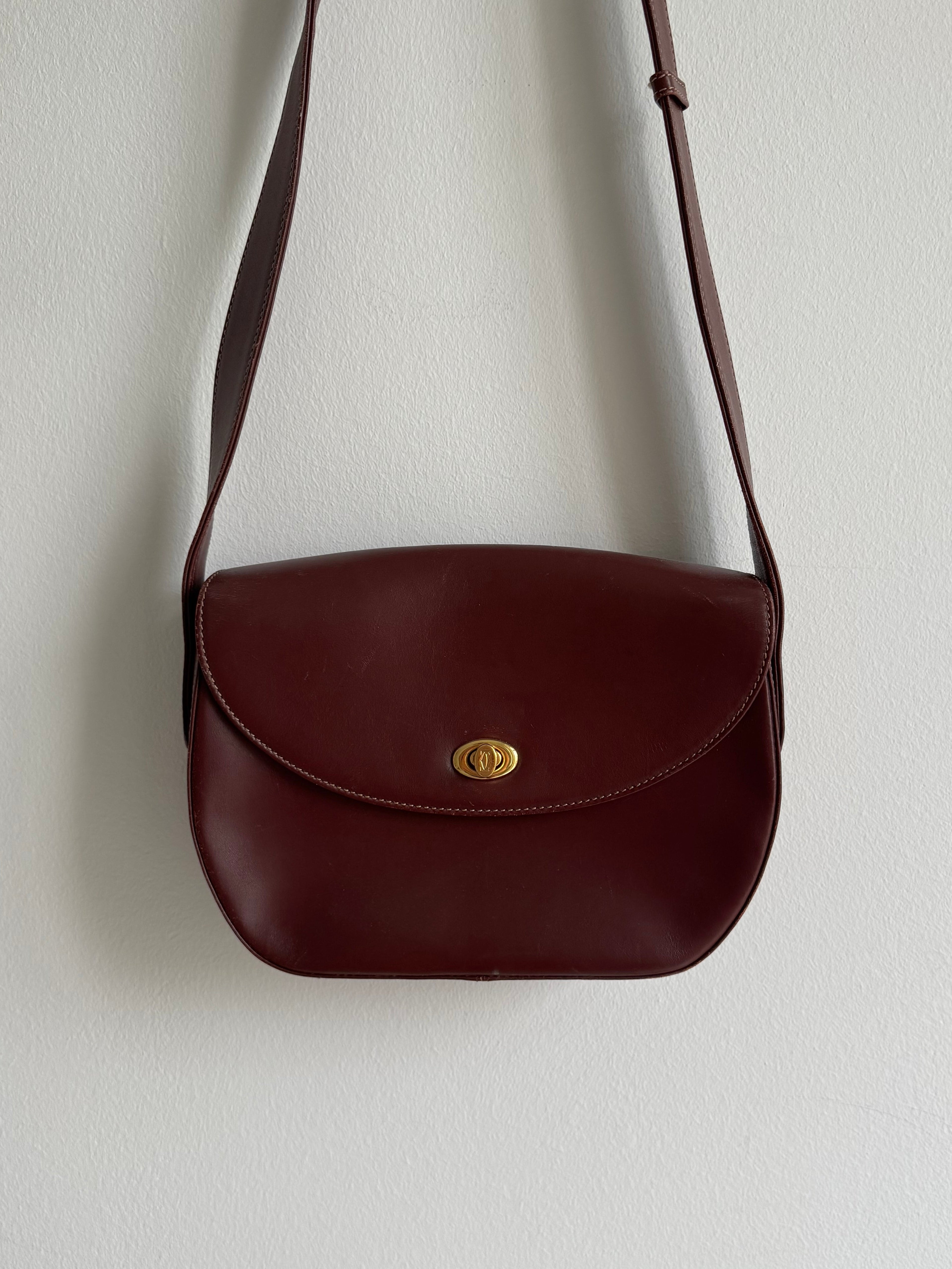 CARTIER VINTAGE SADDLE CROSSBODY BAG