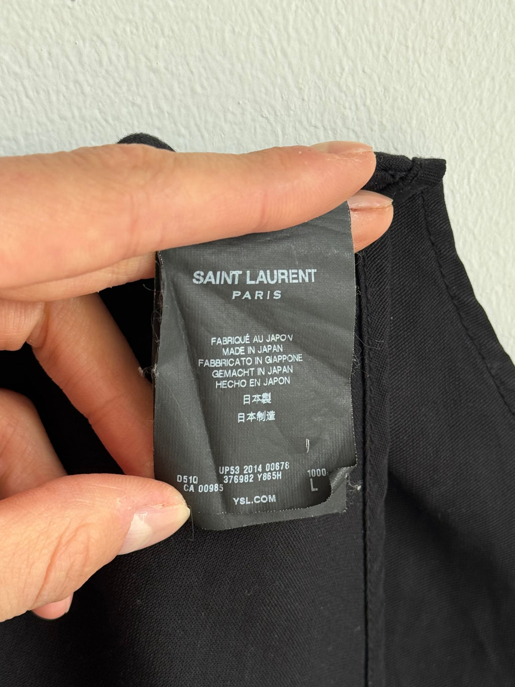 SAINT LAURENT PARIS BUTTON UP SHIRT