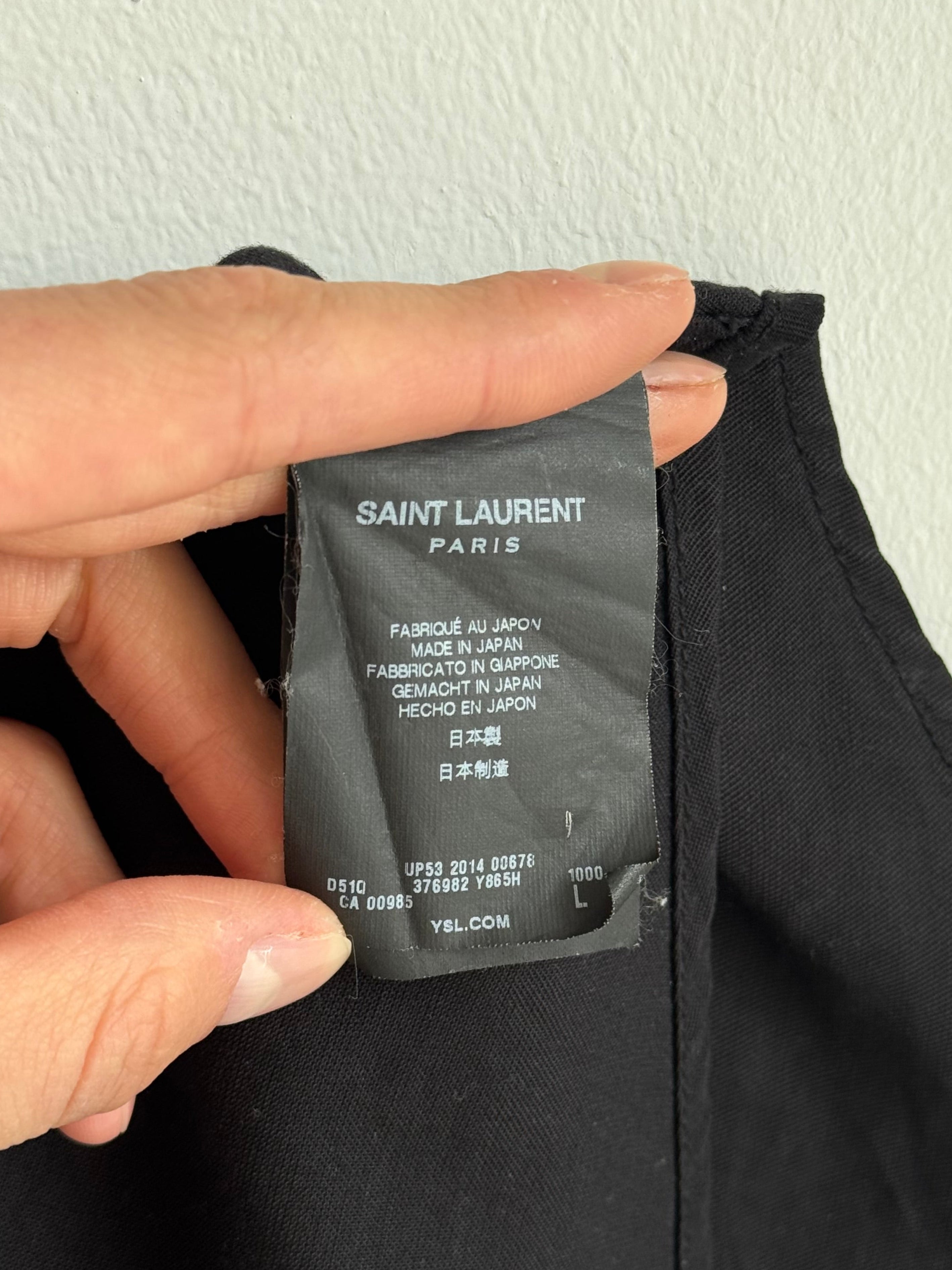 SAINT LAURENT PARIS BUTTON UP SHIRT
