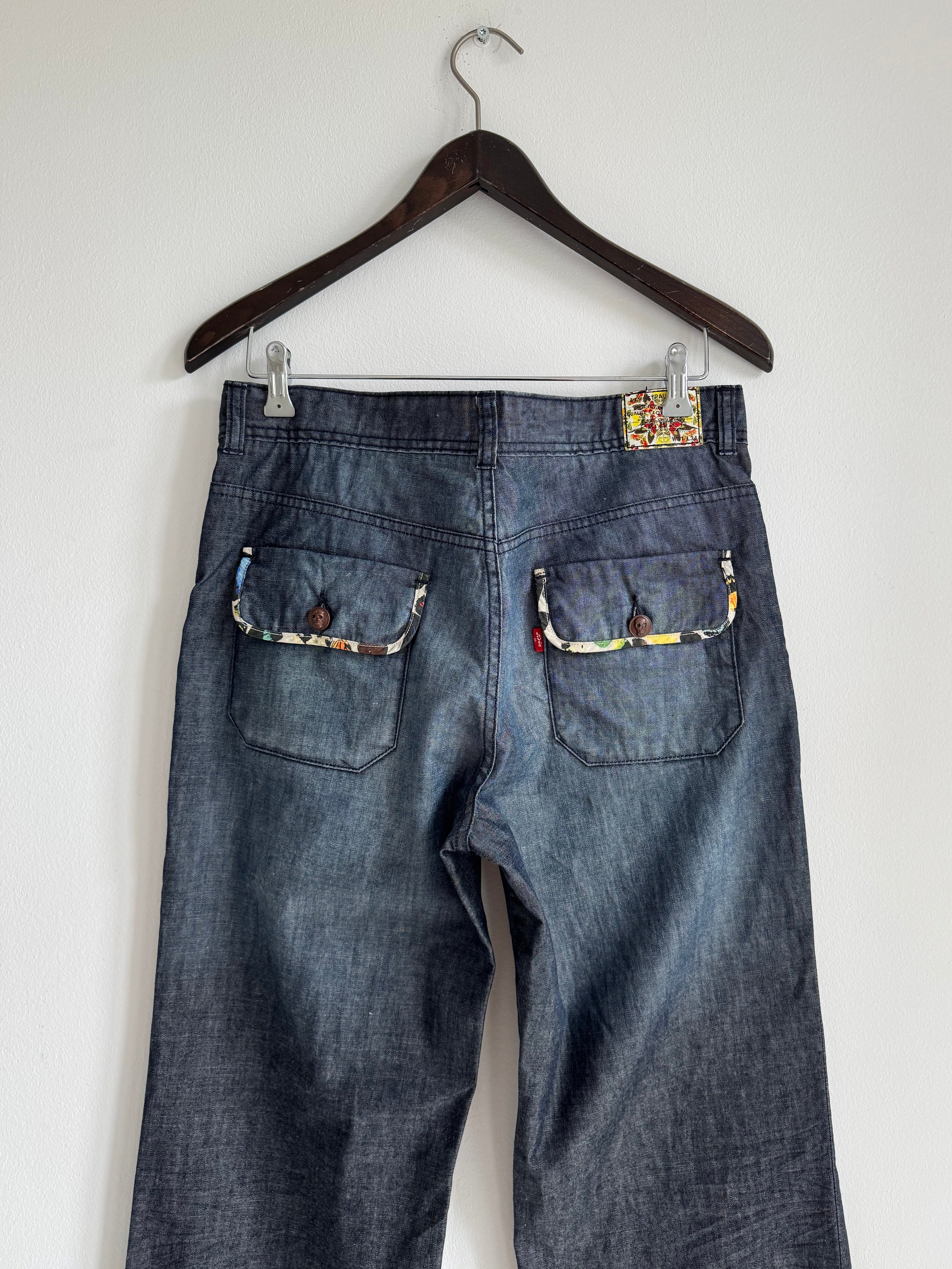LEVI`S X DAMIEN HIRST FLARE/BOOTCUT PANTS