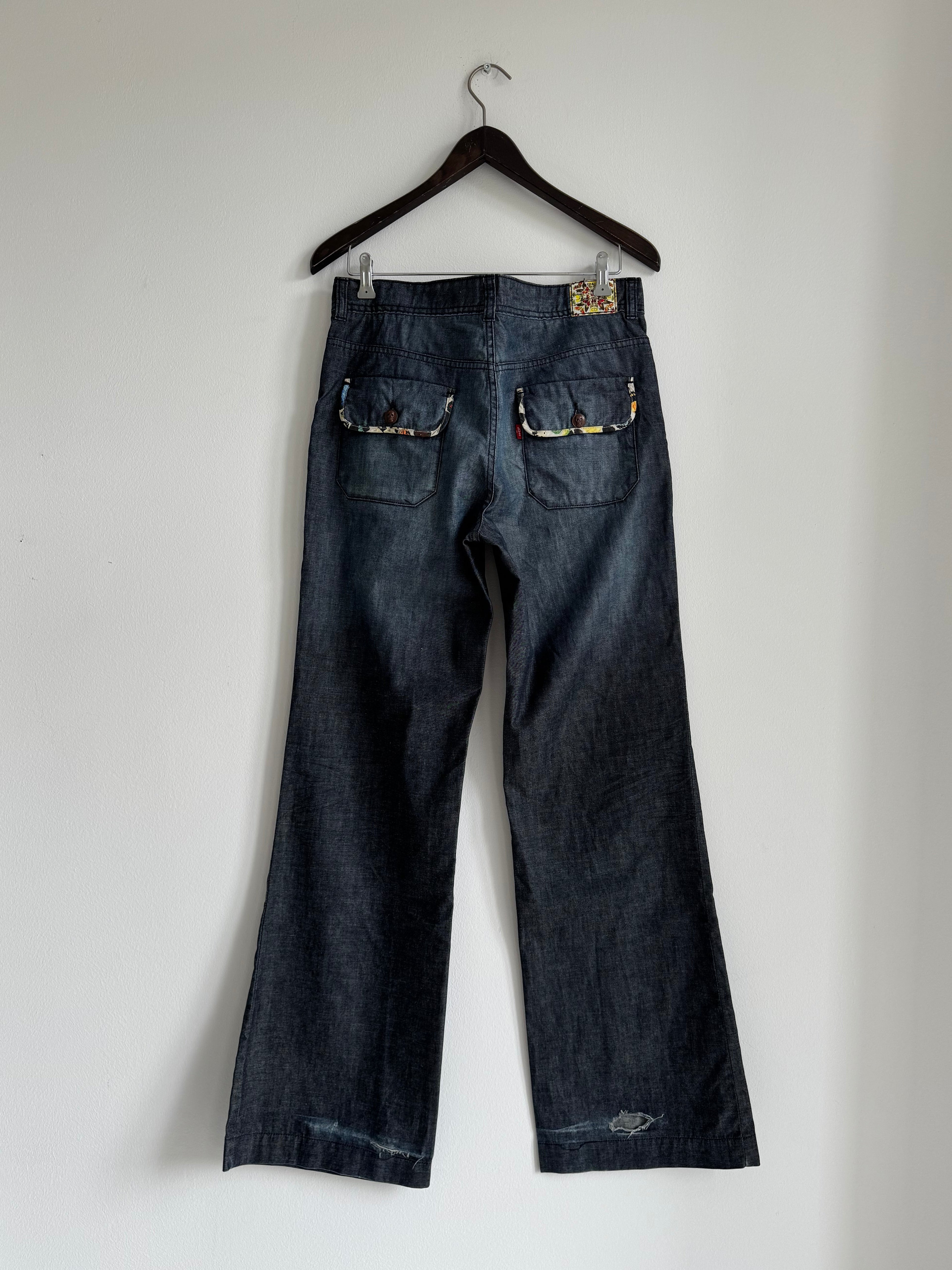 LEVI`S X DAMIEN HIRST FLARE/BOOTCUT PANTS