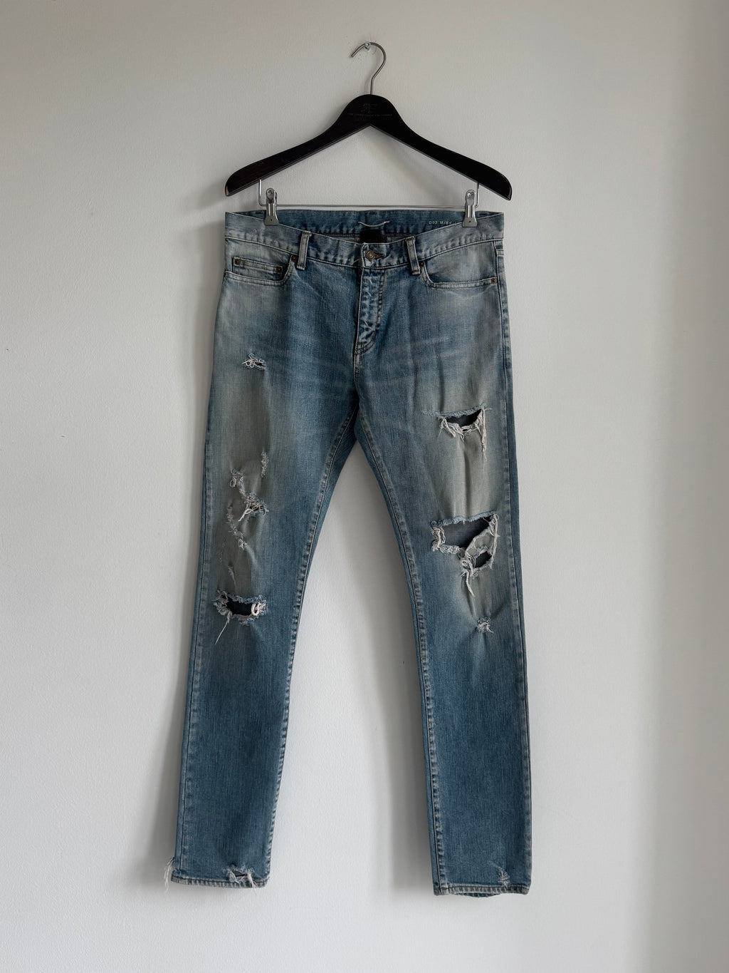 SAINT LAURENT PARIS CRASH DENIM SS15