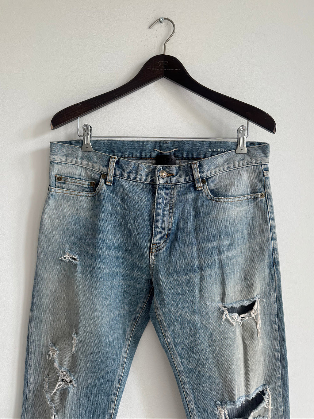 SAINT LAURENT PARIS CRASH DENIM SS15