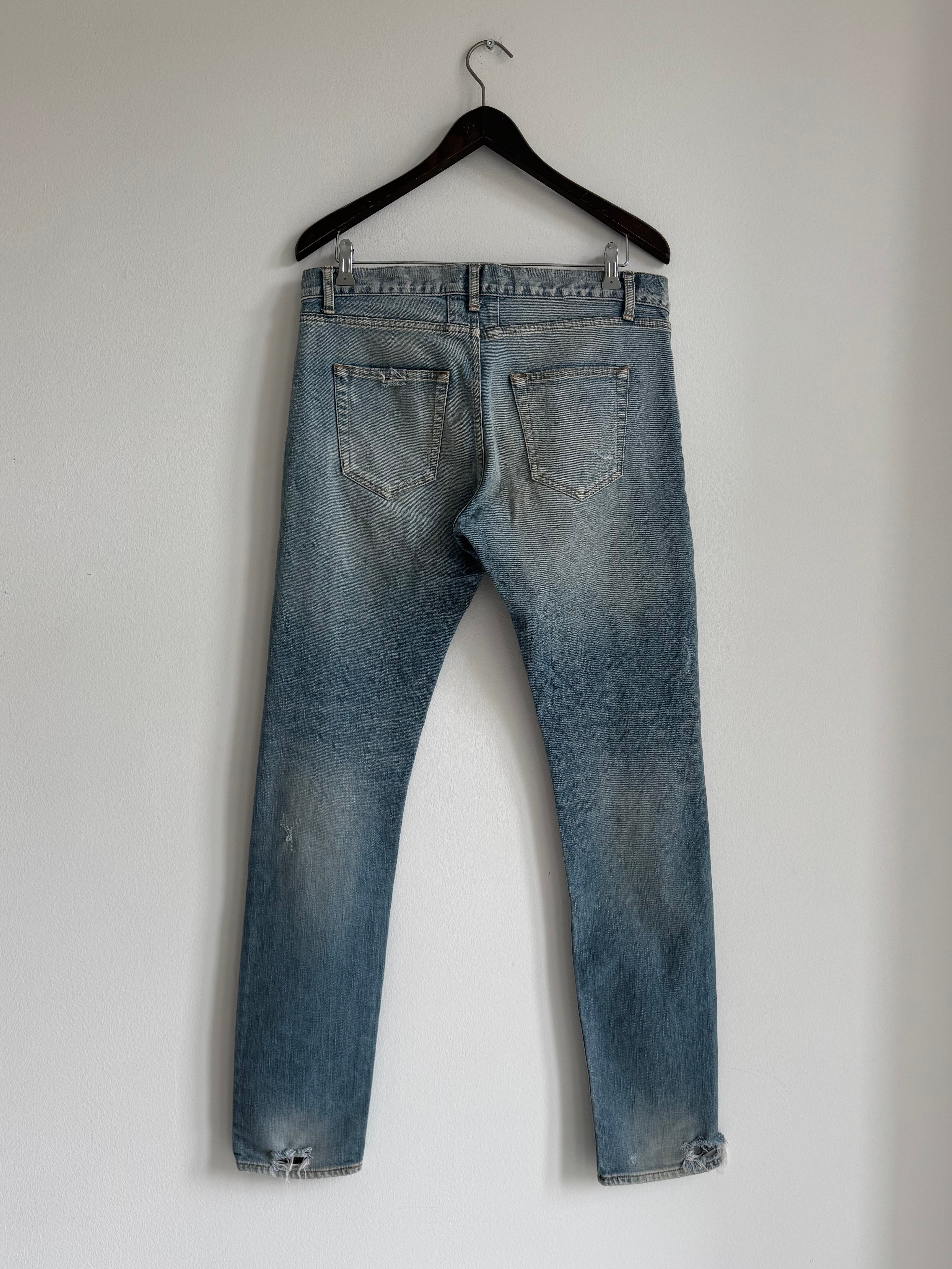 SAINT LAURENT PARIS CRASH DENIM SS15