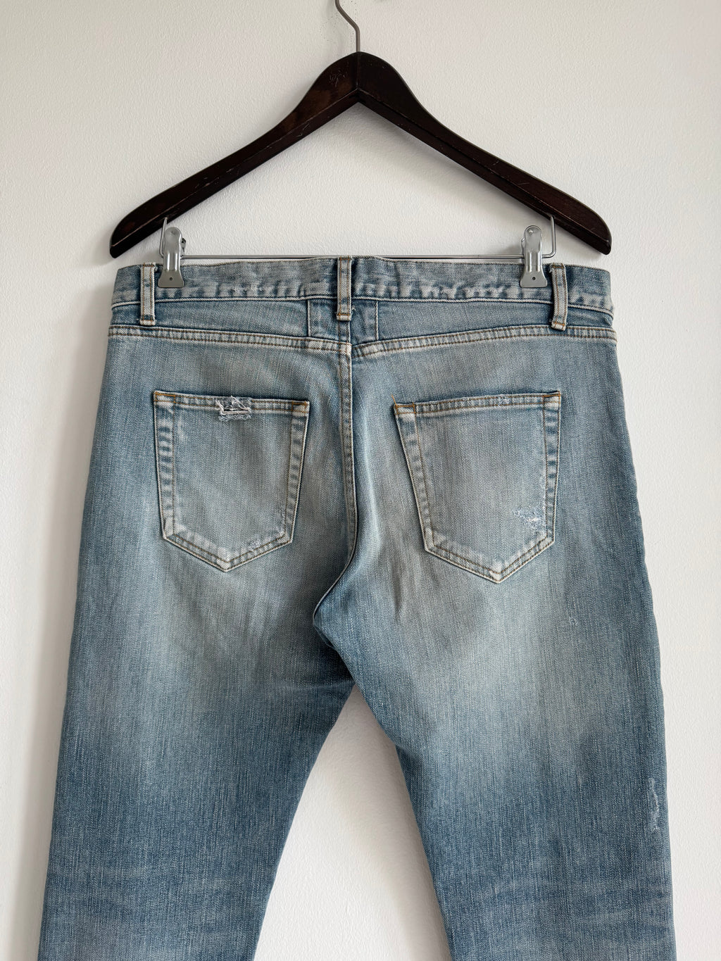 SAINT LAURENT PARIS CRASH DENIM SS15