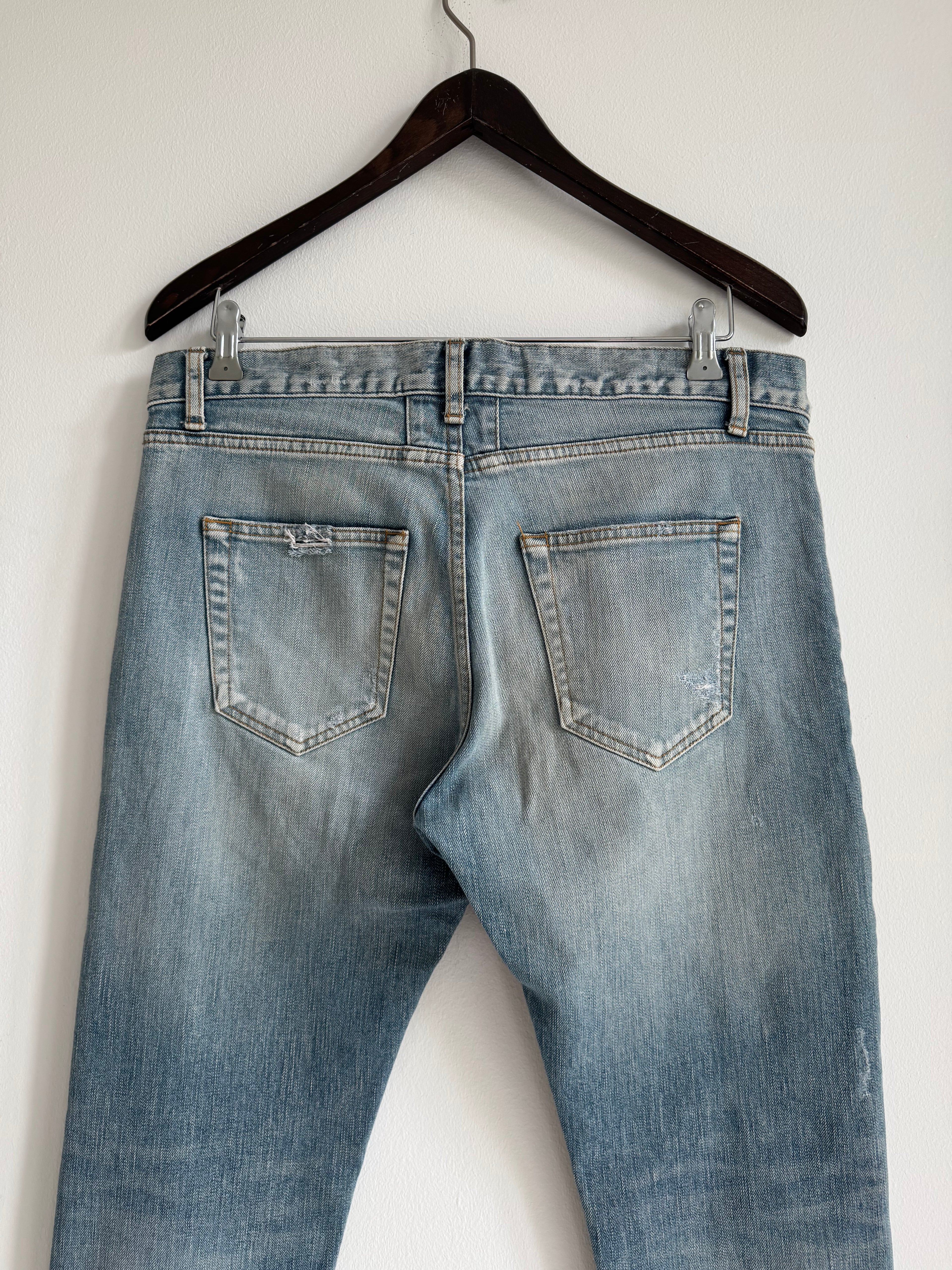 SAINT LAURENT PARIS CRASH DENIM SS15