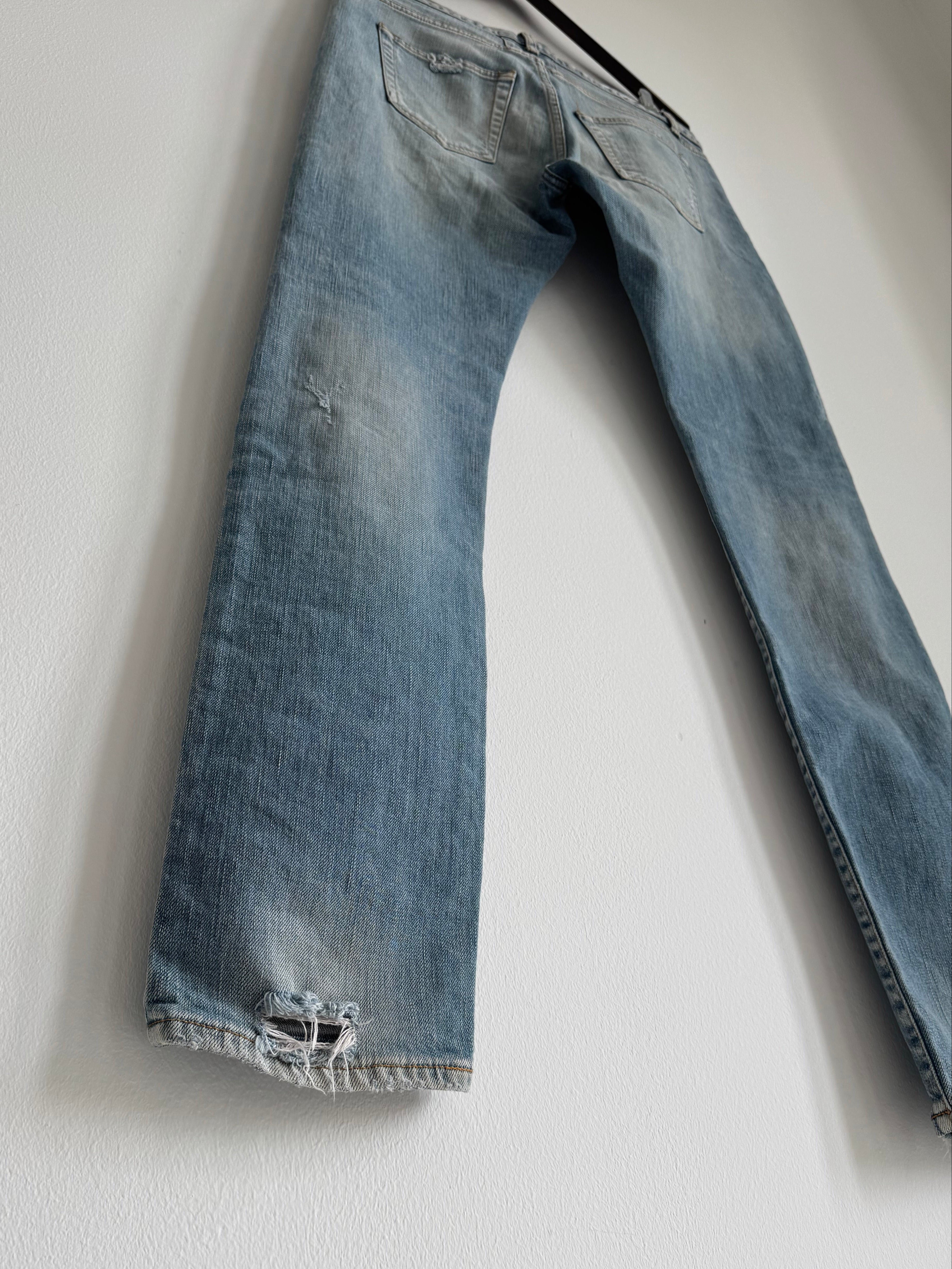 SAINT LAURENT PARIS CRASH DENIM SS15