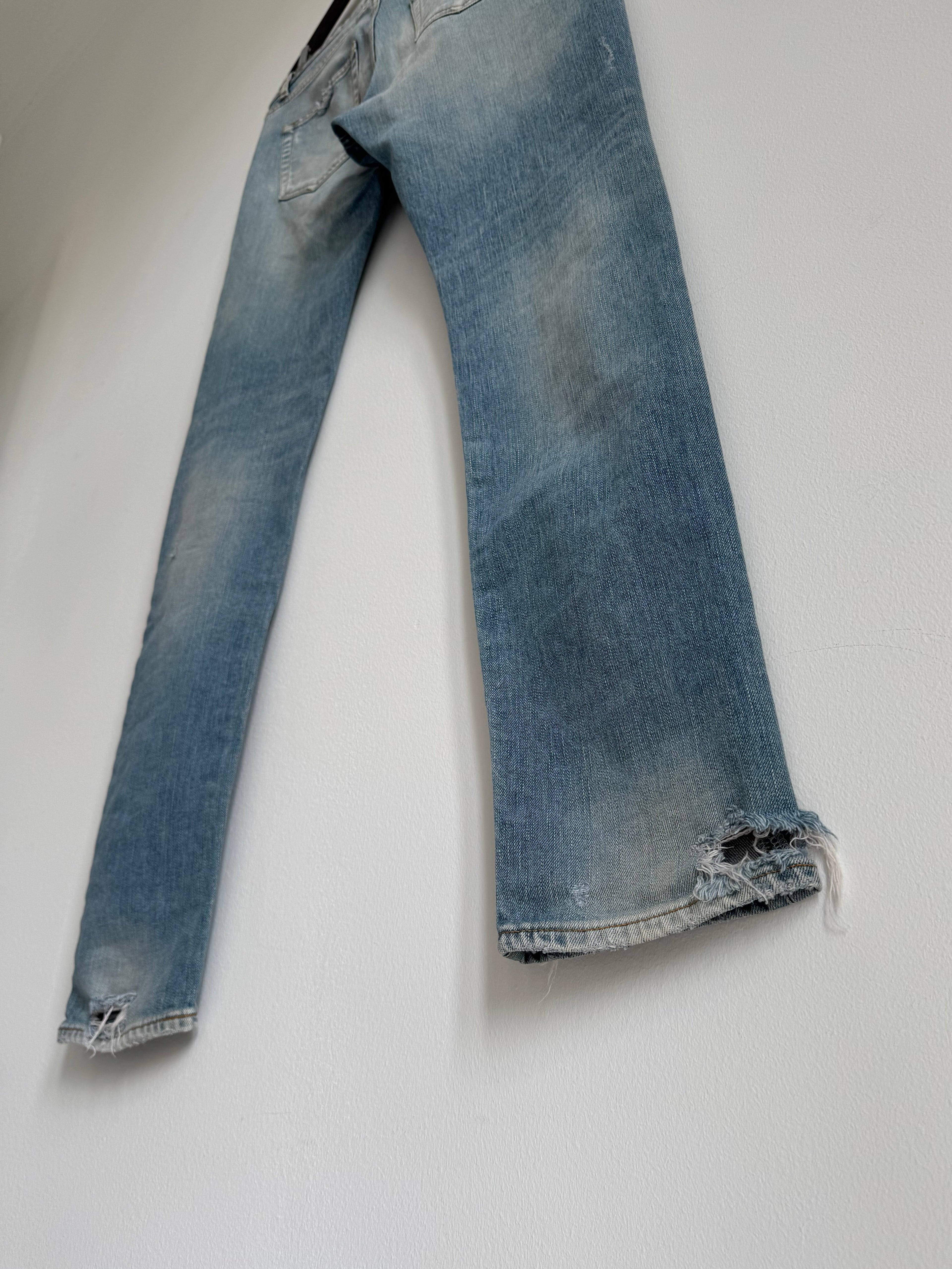 SAINT LAURENT PARIS CRASH DENIM SS15