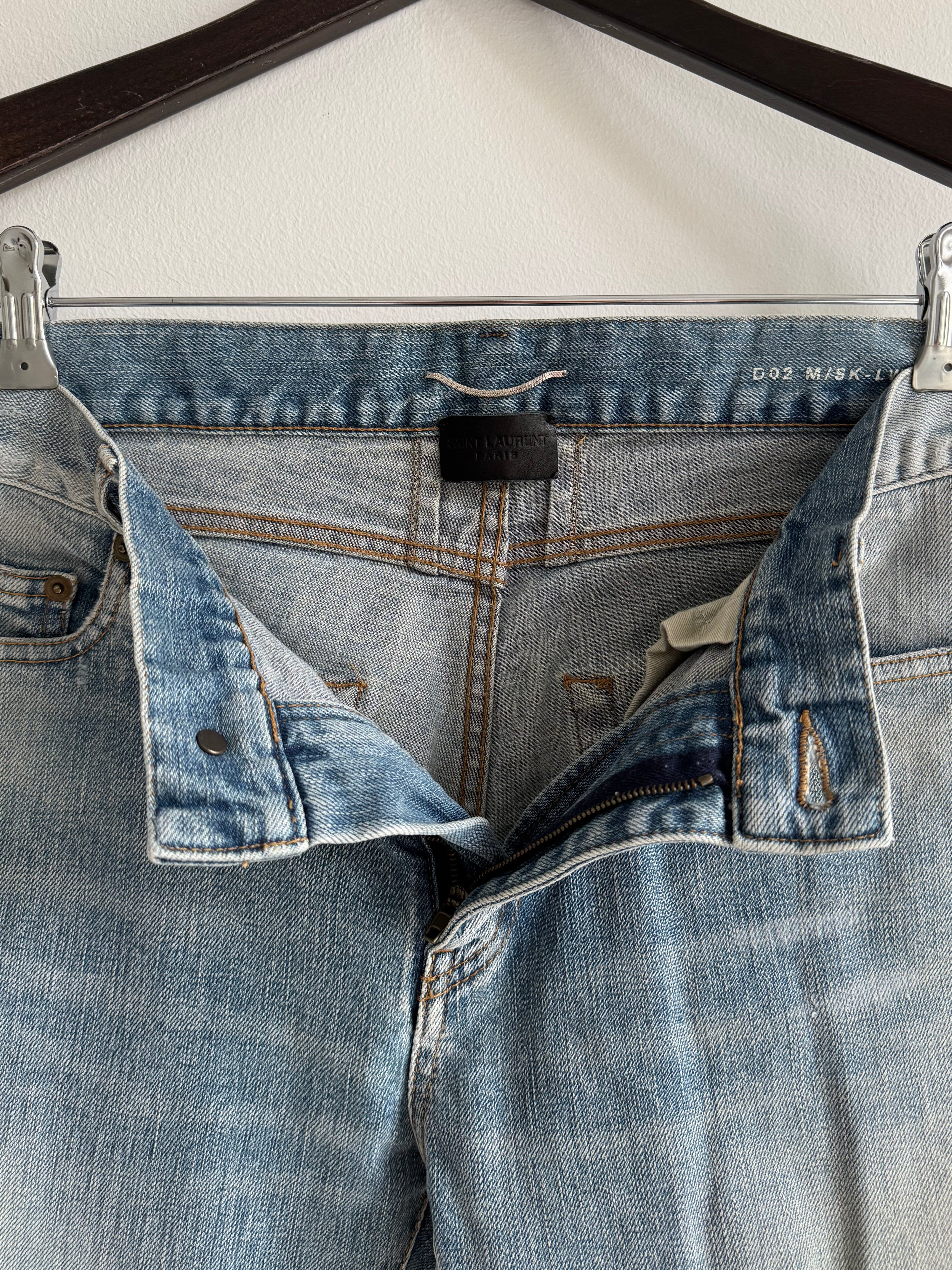 SAINT LAURENT PARIS CRASH DENIM SS15