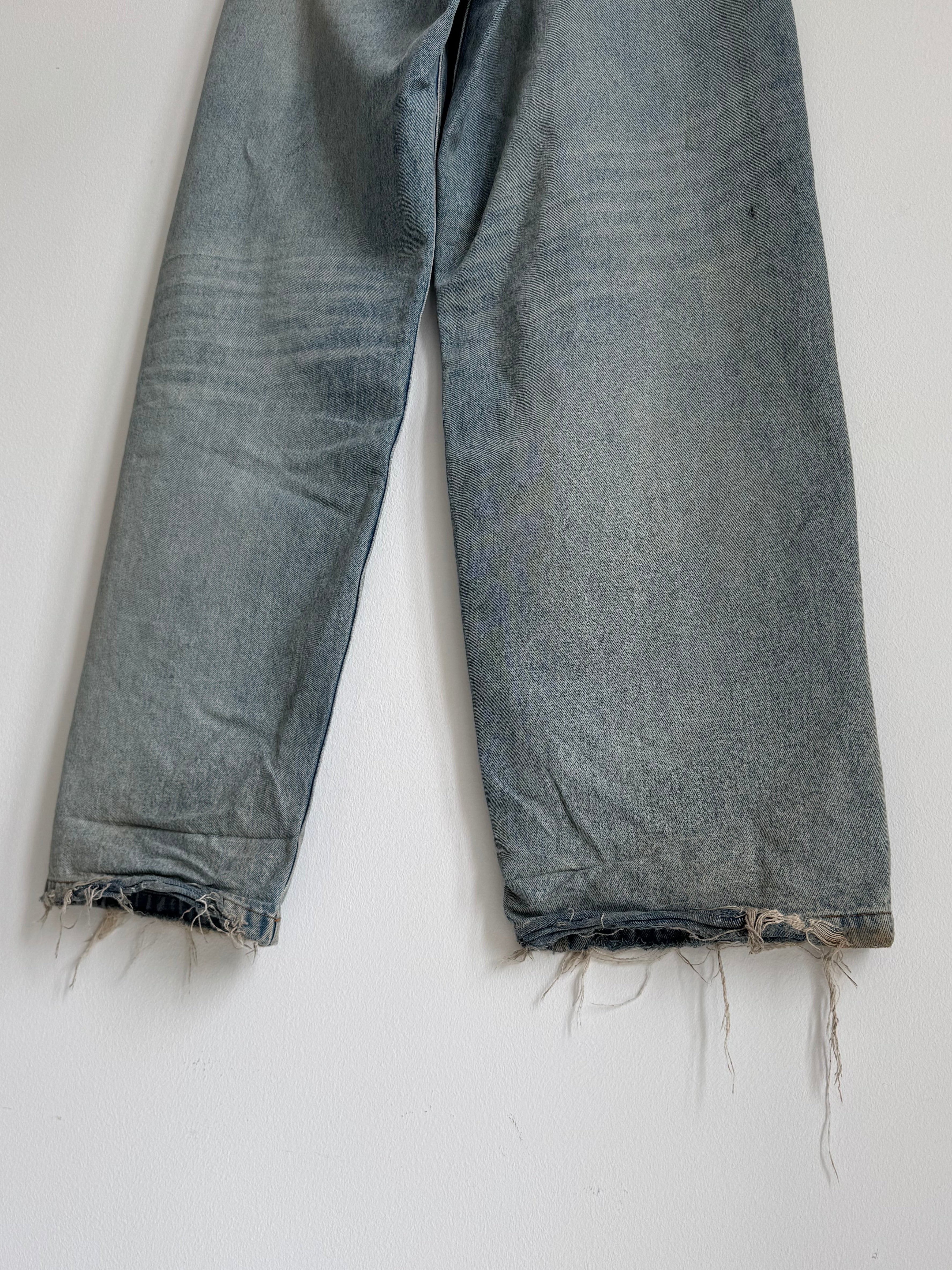 BALENCIAGA WIDE LEG BAGGY JEANS SS22