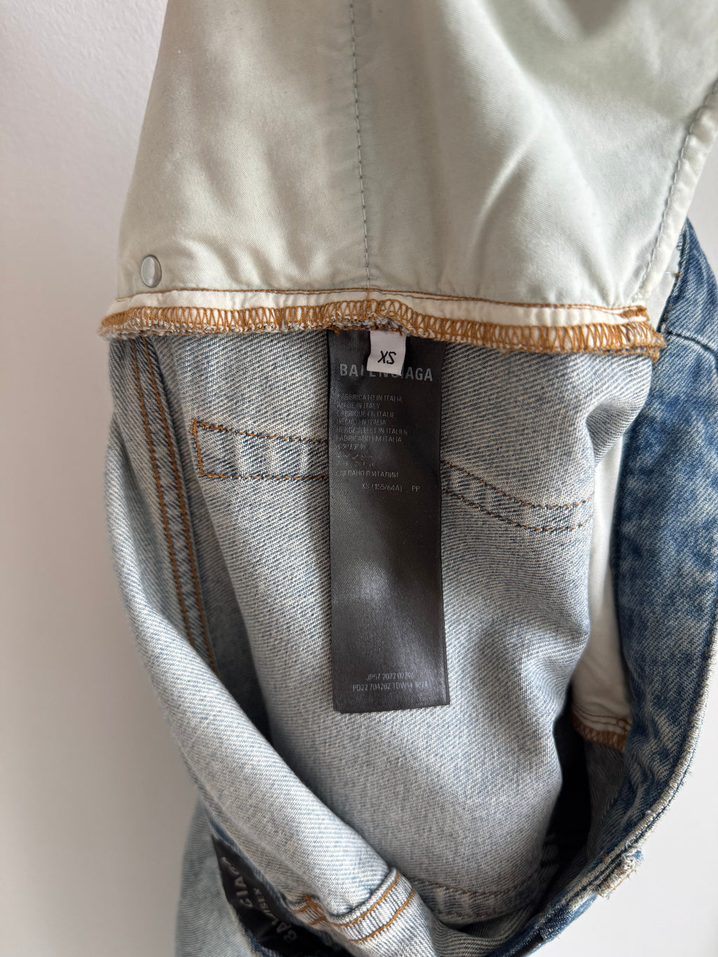 BALENCIAGA WIDE LEG BAGGY JEANS SS22