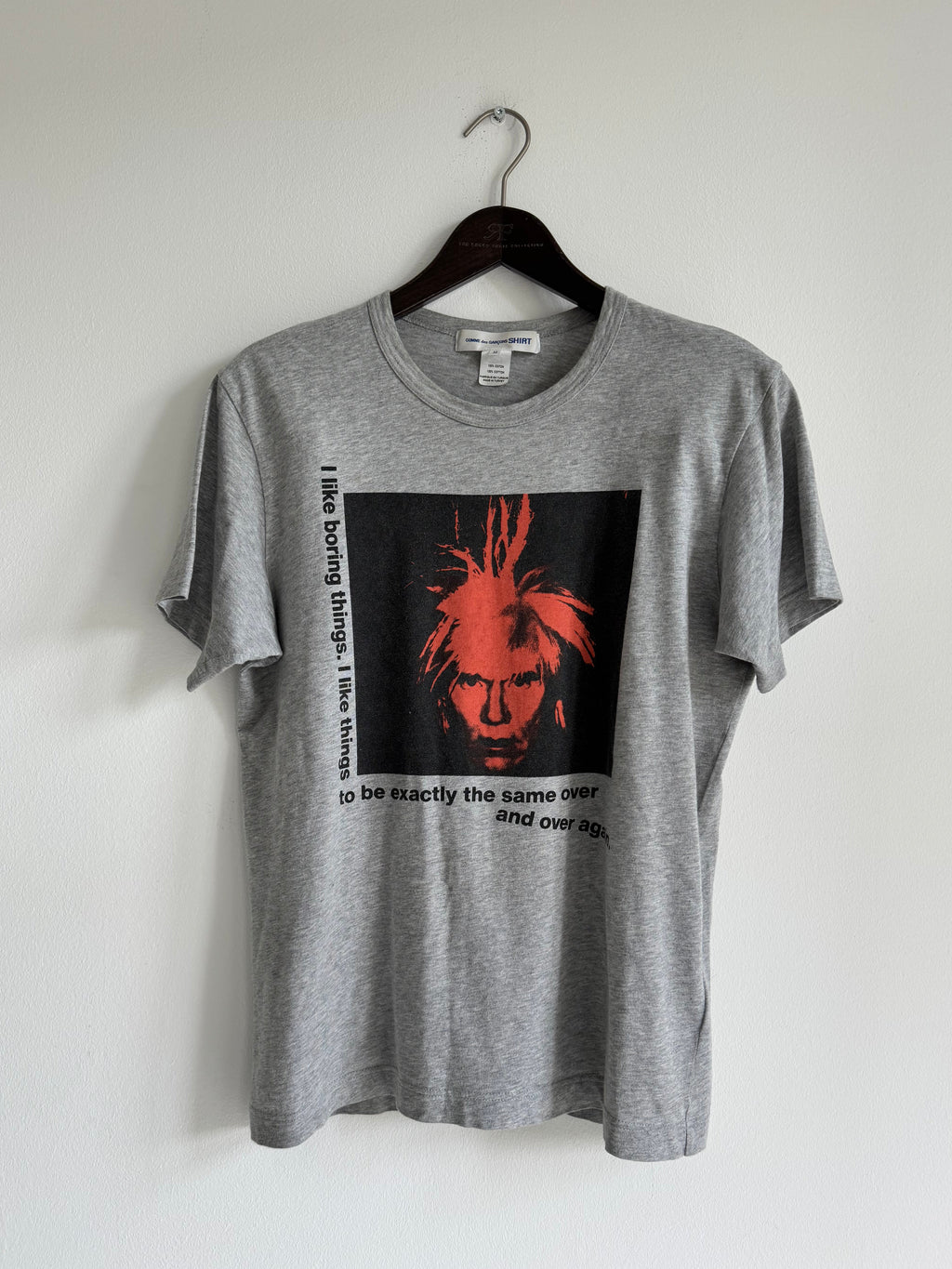 COMME DES GARCONS "ANDY WARHOL" GRAPHIC TEE