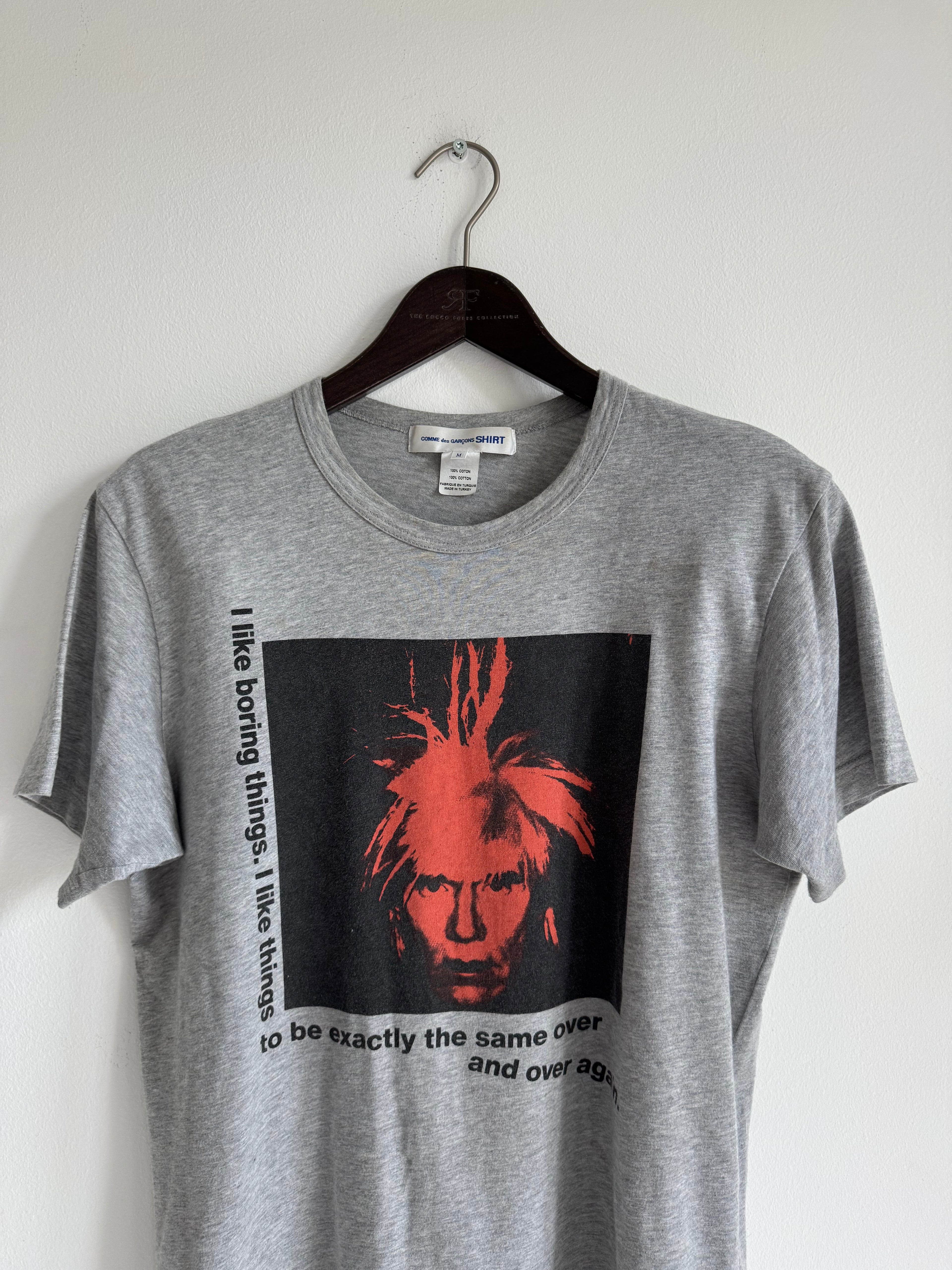 COMME DES GARCONS "ANDY WARHOL" GRAPHIC TEE