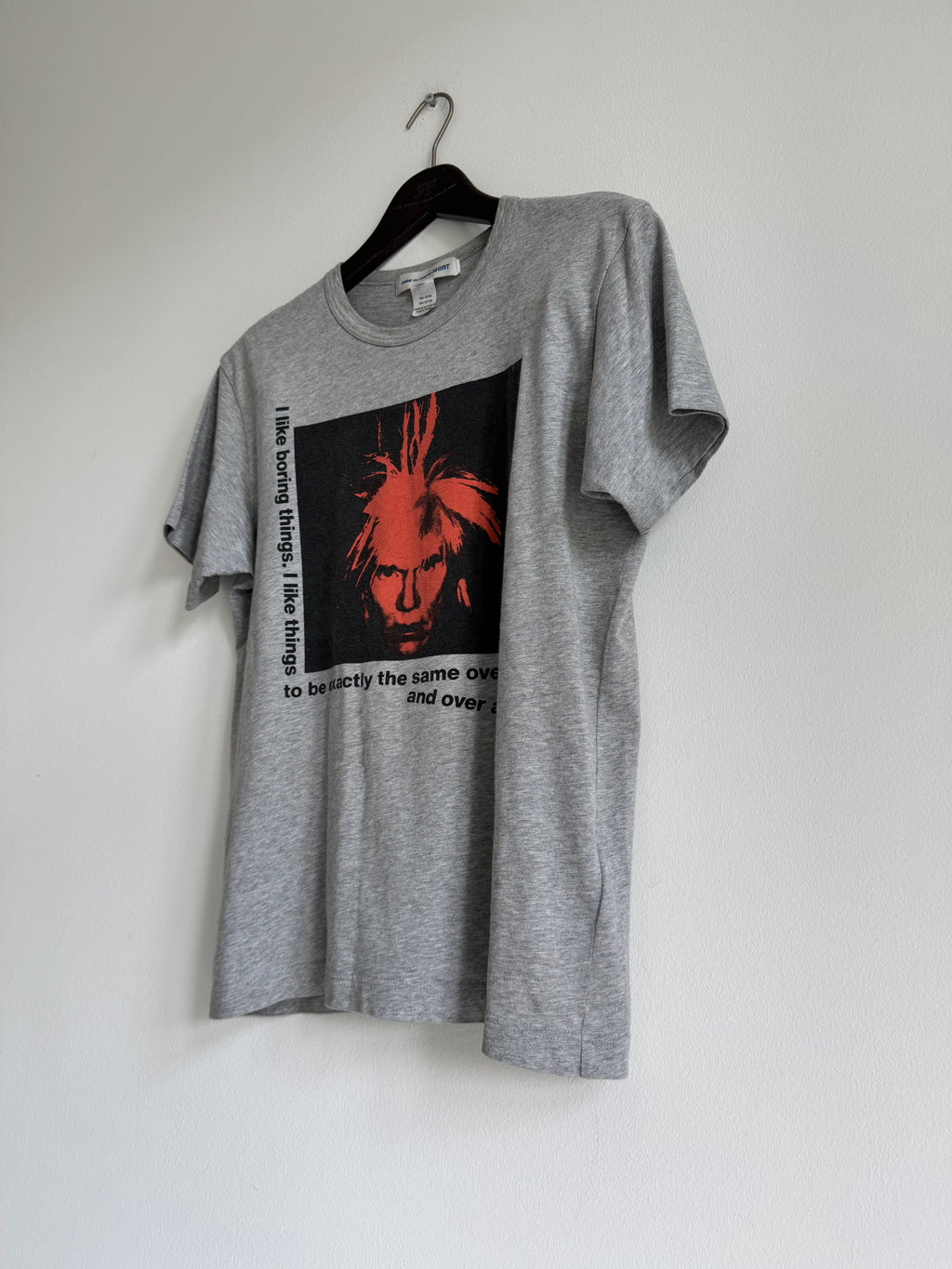 COMME DES GARCONS "ANDY WARHOL" GRAPHIC TEE