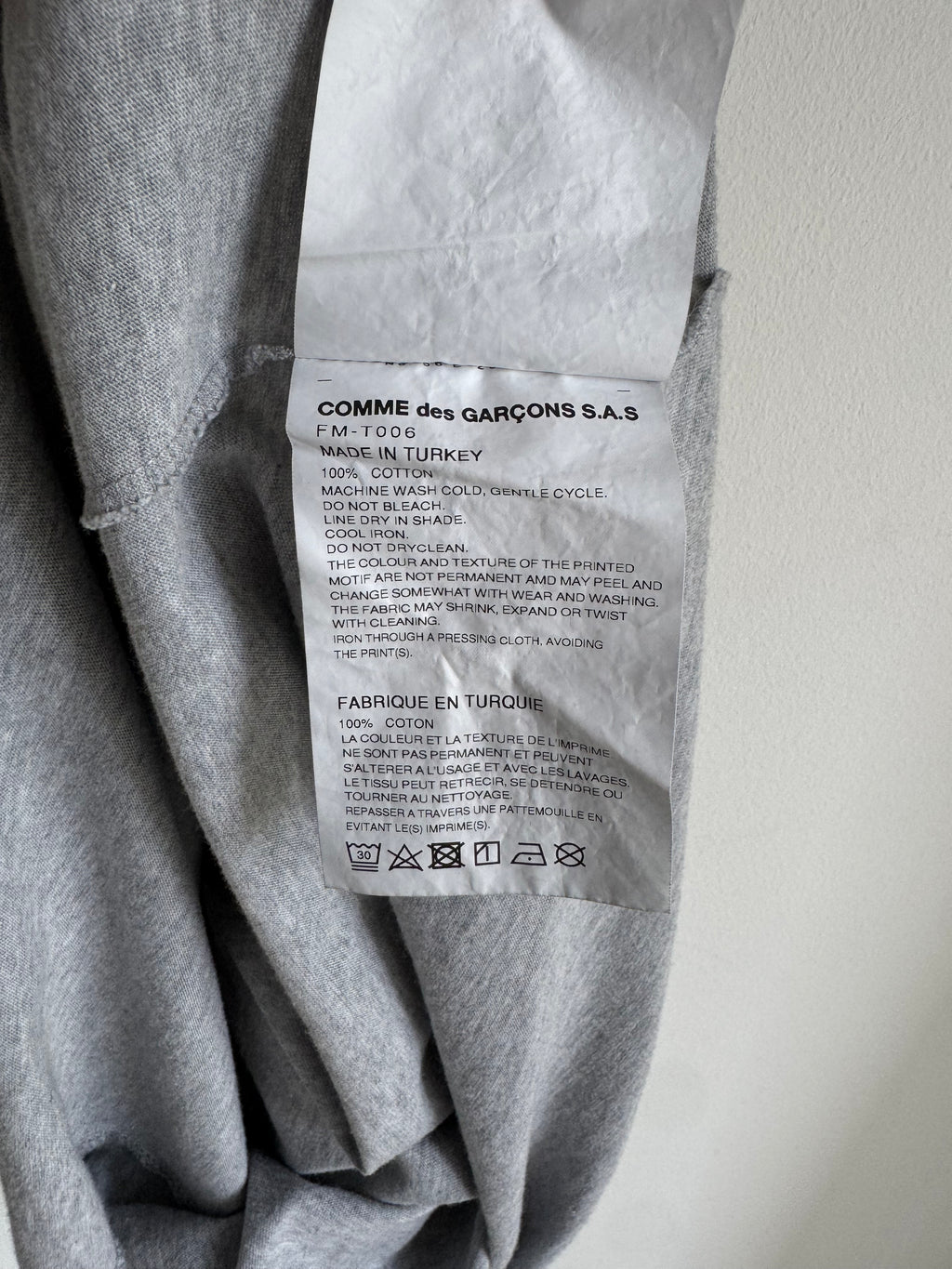 COMME DES GARCONS "ANDY WARHOL" GRAPHIC TEE