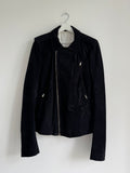 RICK OWENS SUEDE BIKER JACKET