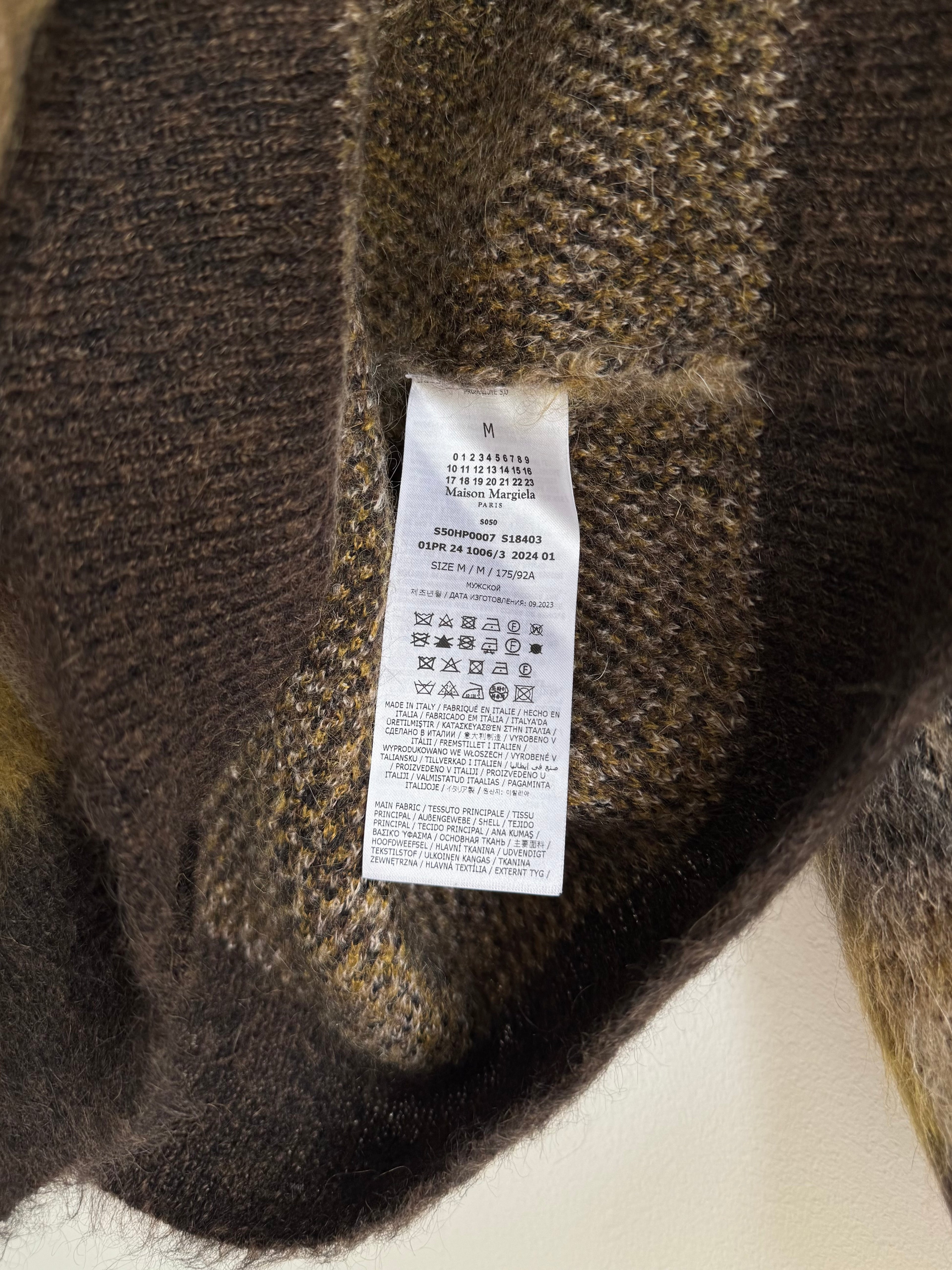 MAISON MARGIELA MOHAIR CARDIGAN