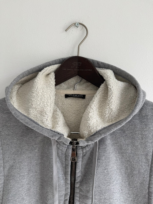 BALMAIN SLEEVELESS ZIP HOODIE VEST