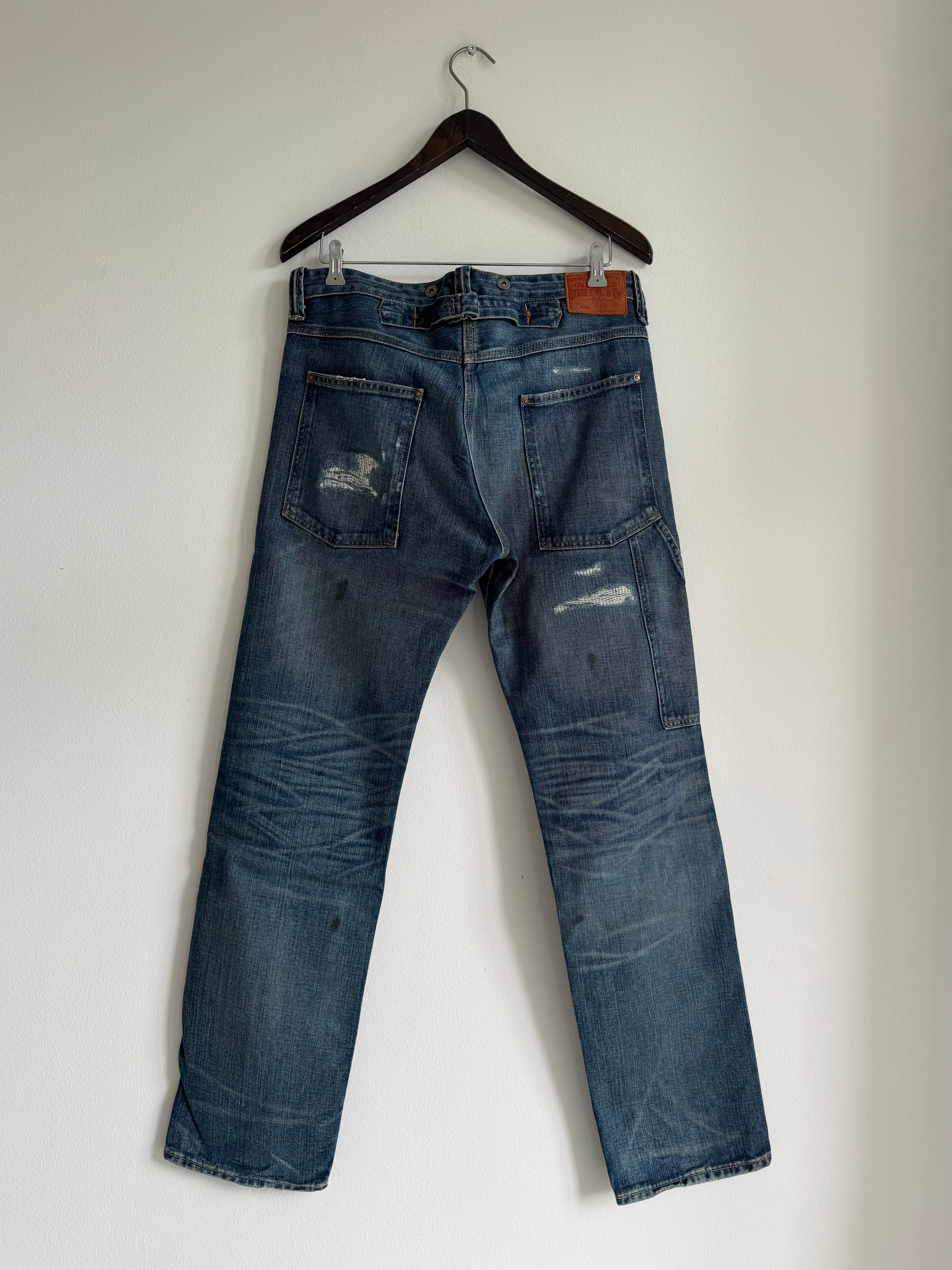 RALPH LAUREN RRL DISTRESSED SELVEDGE DENIM