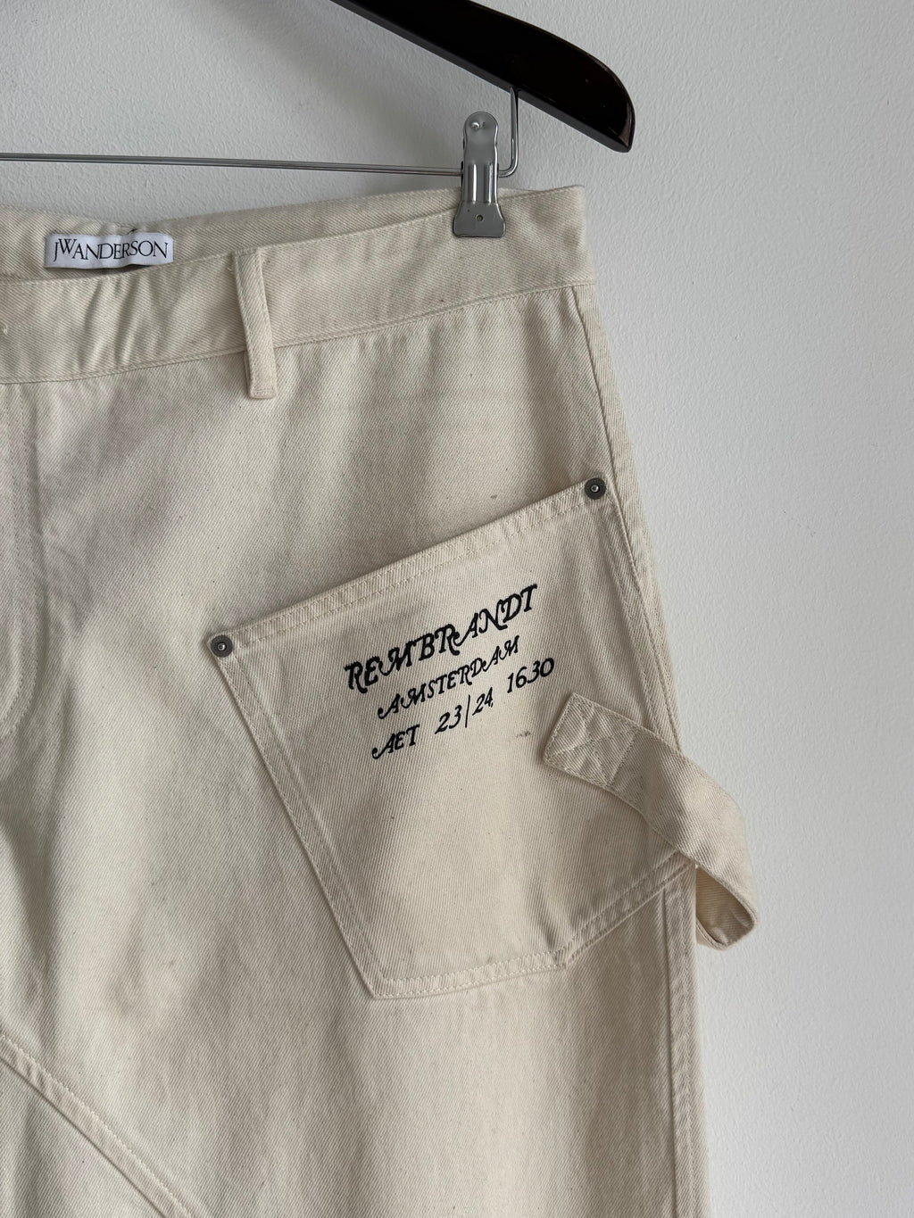 JW ANDERSON REMBRANDT TWISTED WORKWEAR JEANS