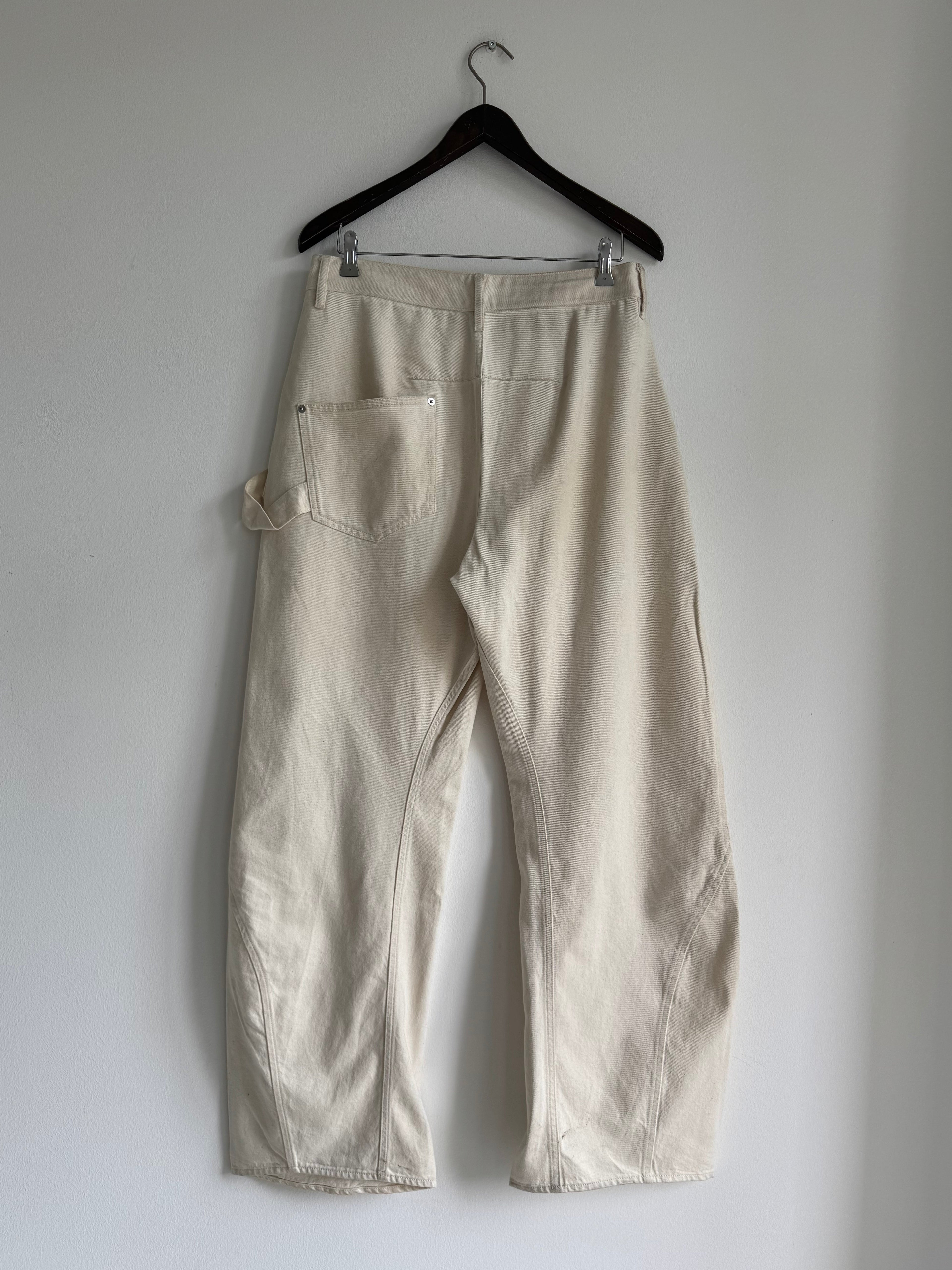 JW ANDERSON REMBRANDT TWISTED WORKWEAR JEANS