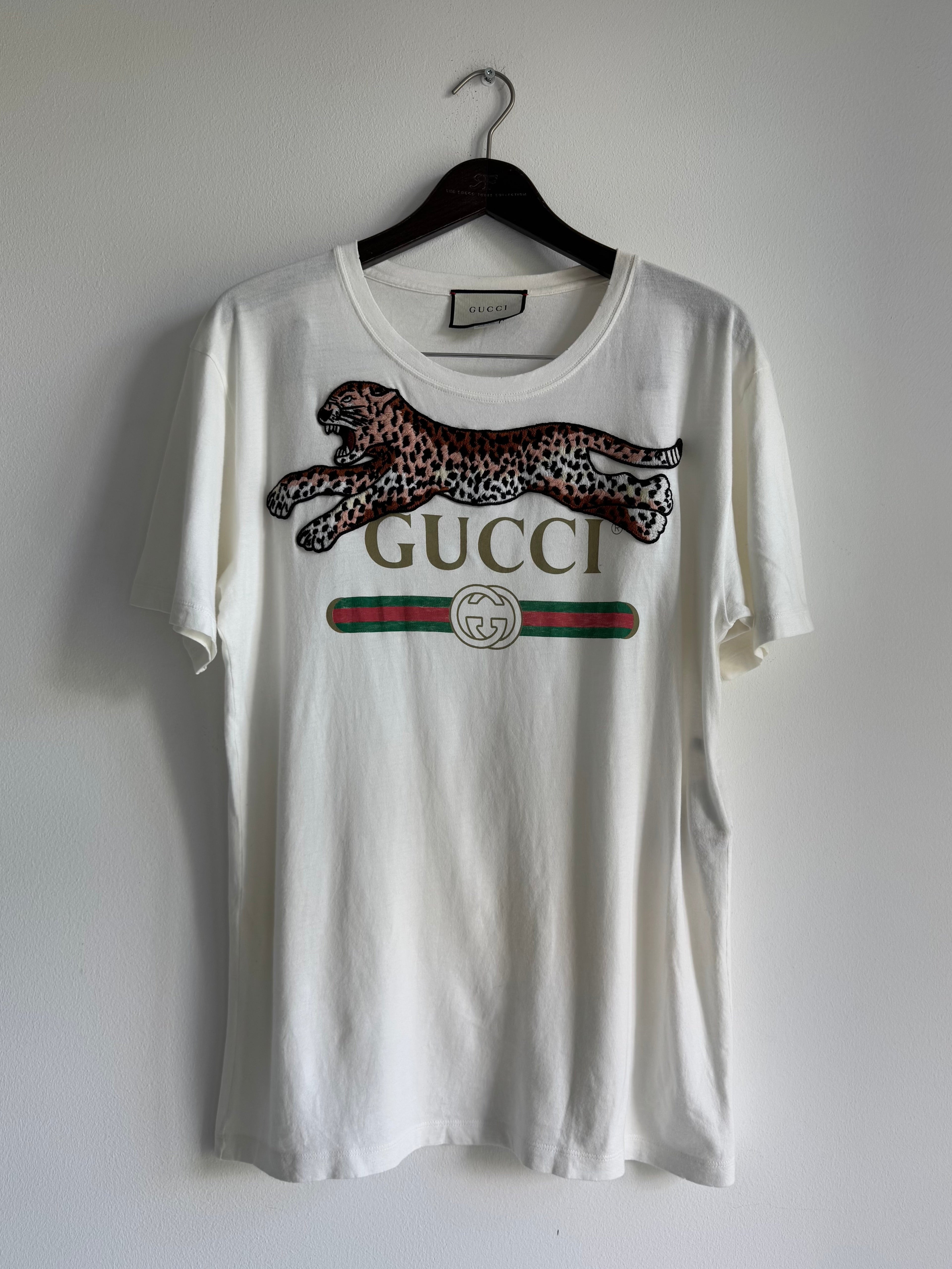 GUCCI LEOPARD LOGO TEE SS17