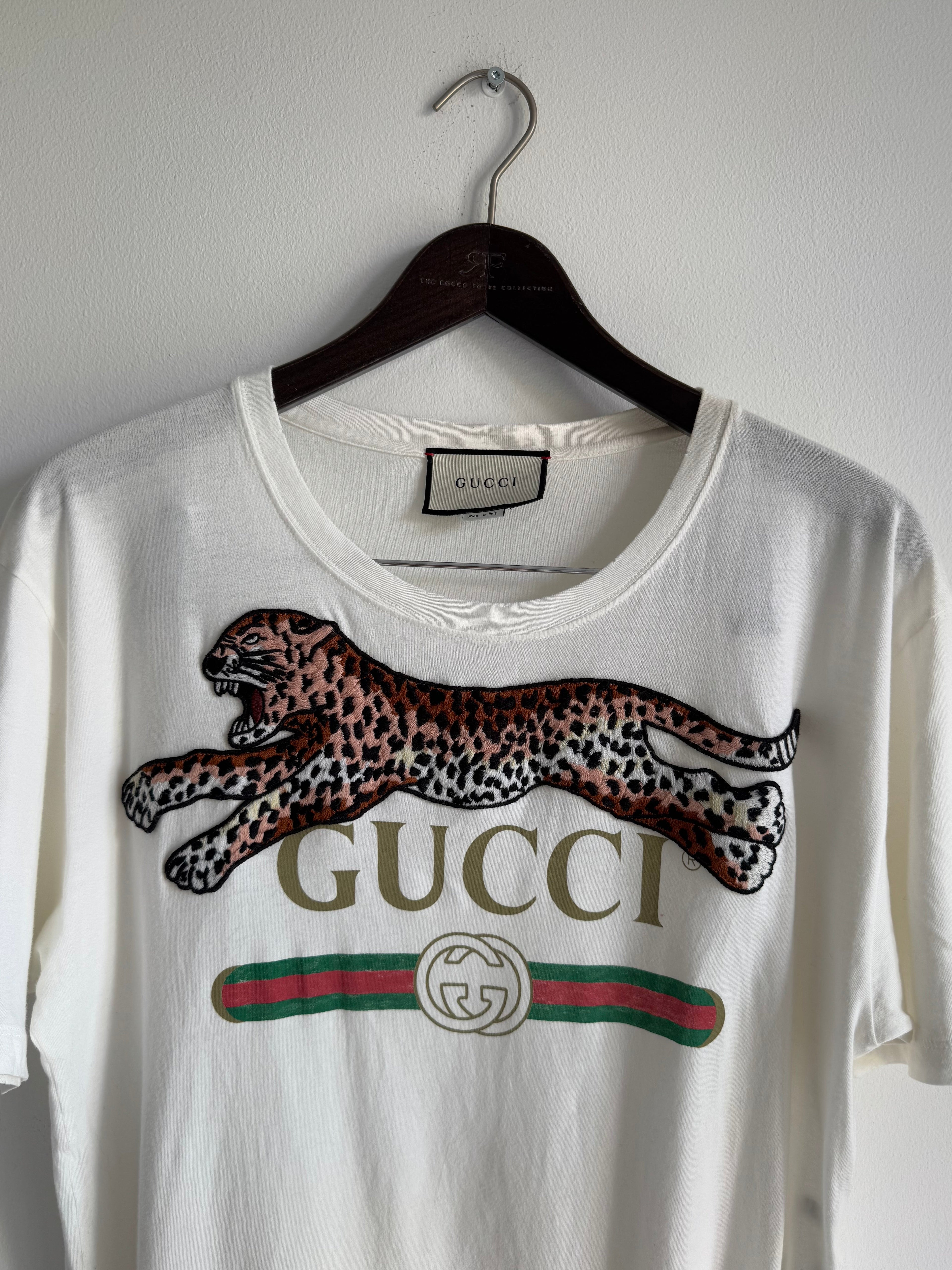 GUCCI LEOPARD LOGO TEE SS17