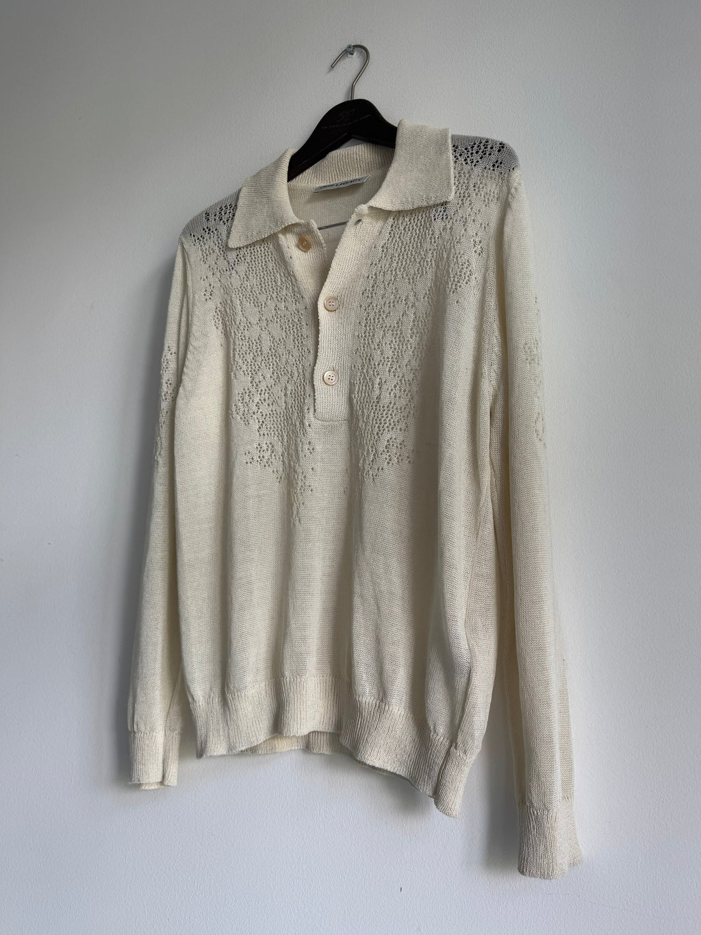 OUR LEGACY GRANNY KNIT POLO LONGSLEEVE