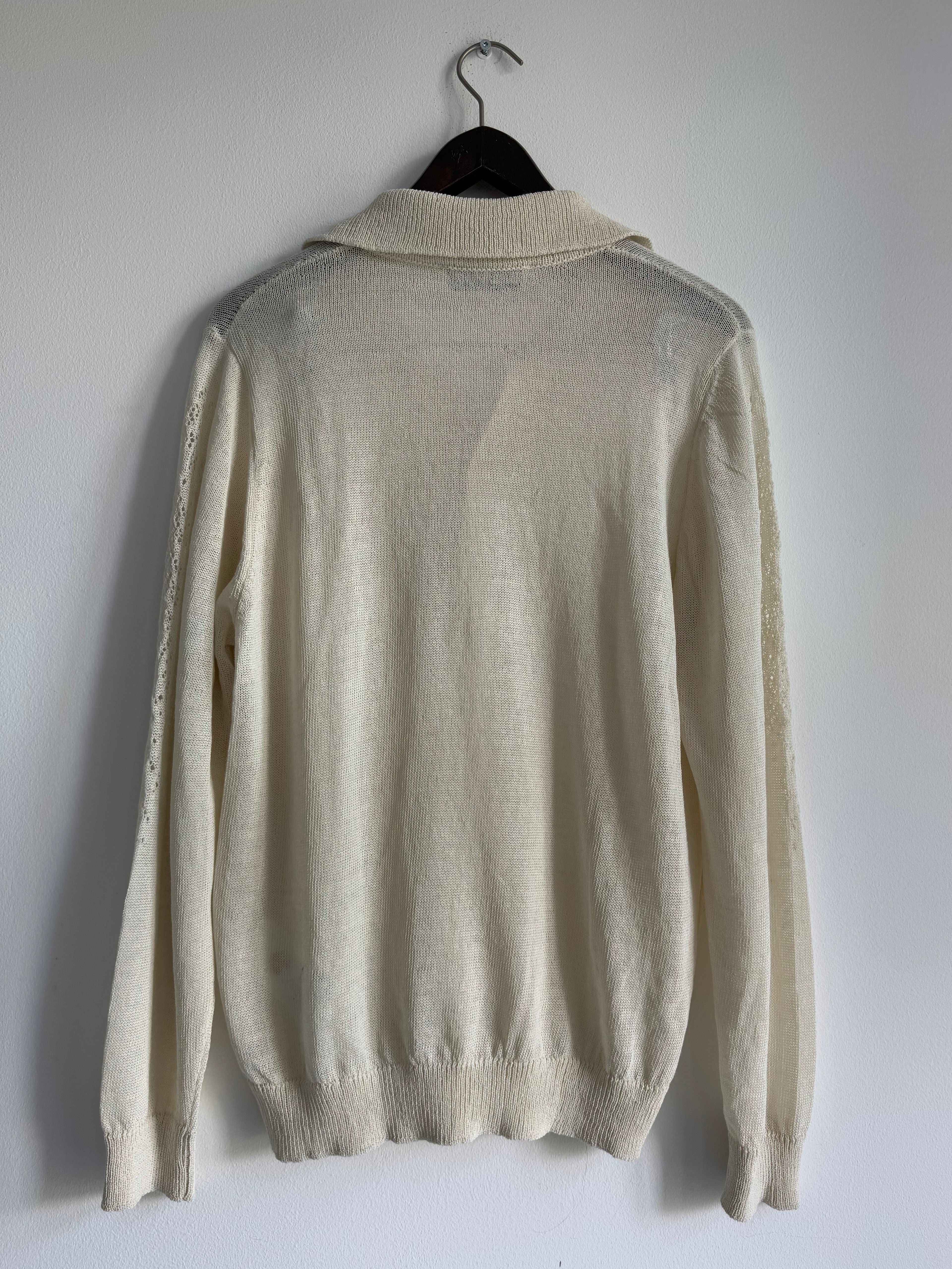 OUR LEGACY GRANNY KNIT POLO LONGSLEEVE