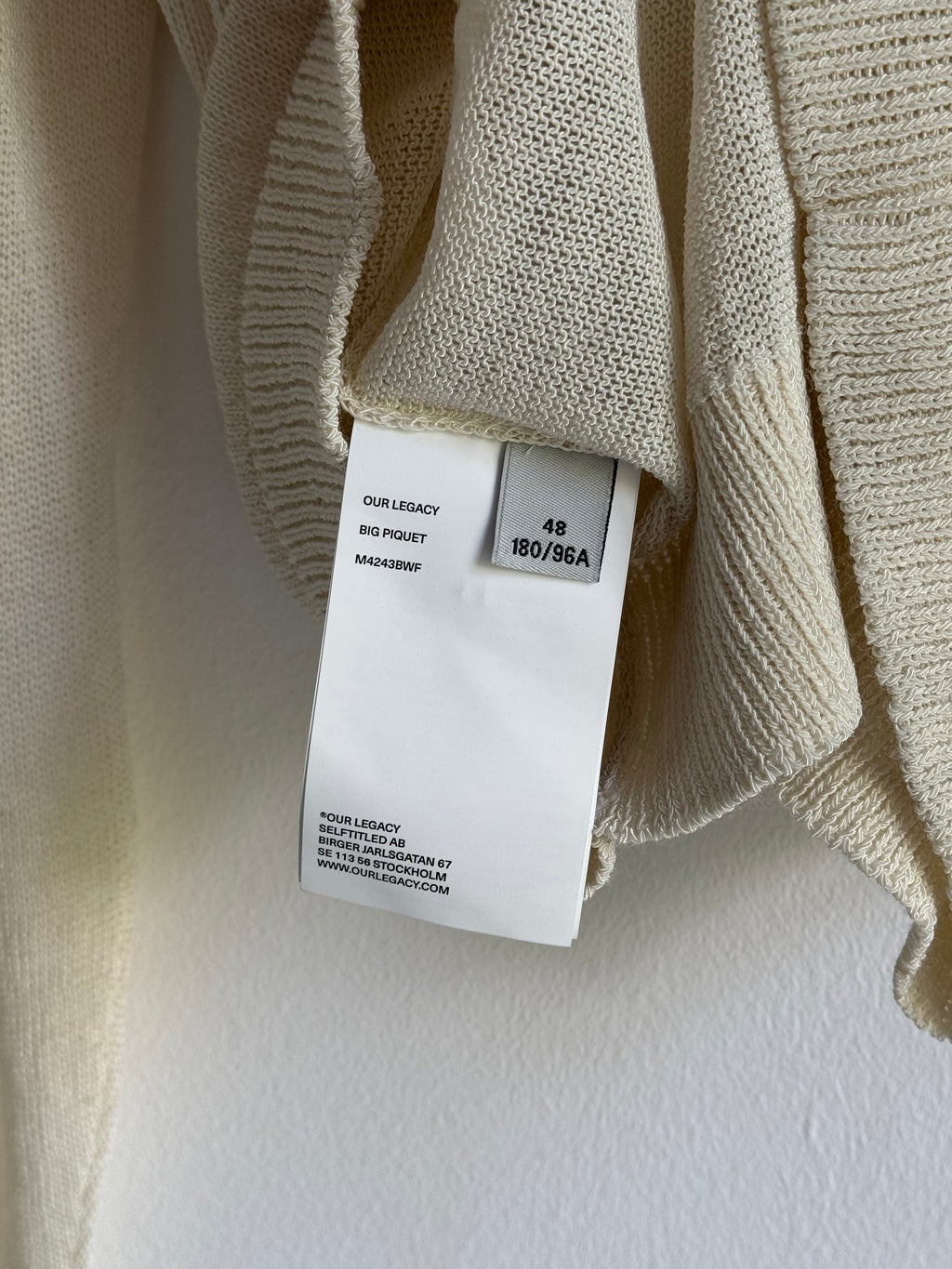 OUR LEGACY GRANNY KNIT POLO LONGSLEEVE